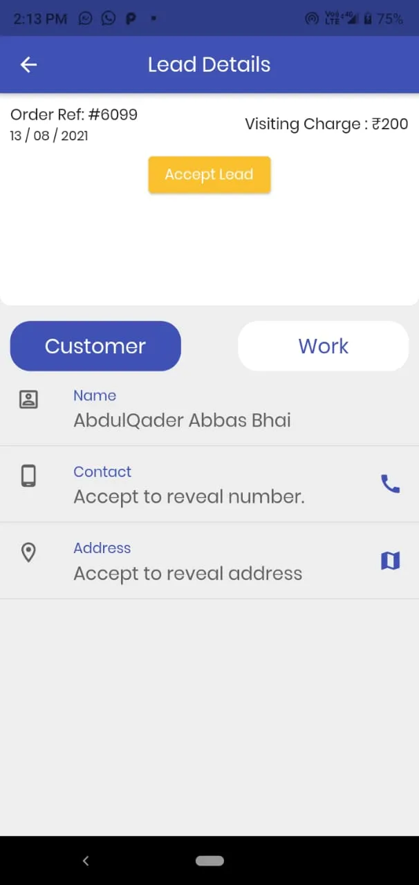 Doorstep Services - Partner Ap | Indus Appstore | Screenshot