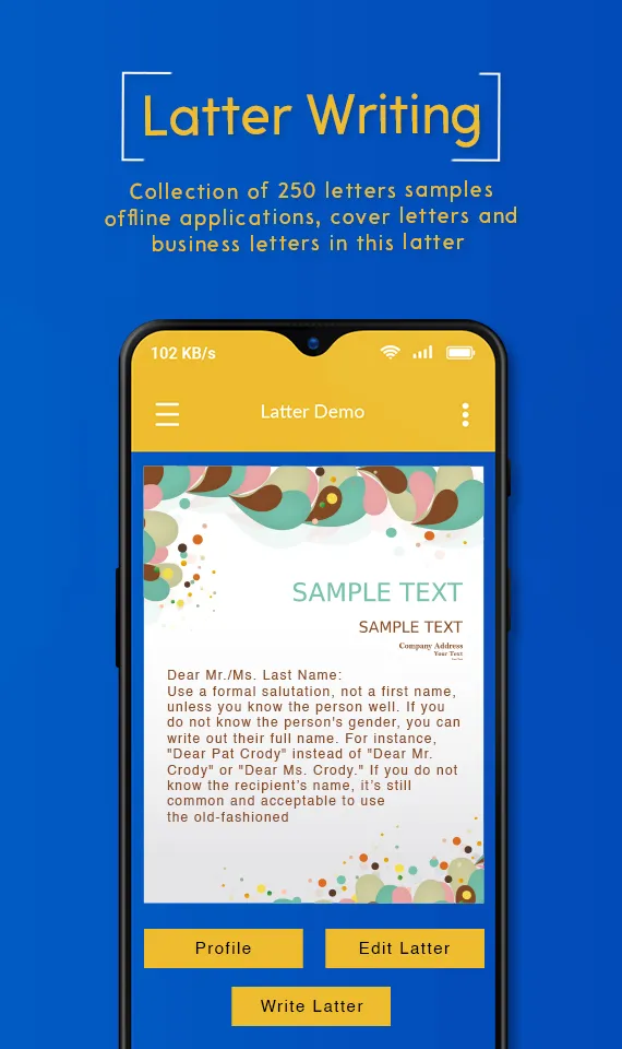 Letter Writing Templates | Indus Appstore | Screenshot