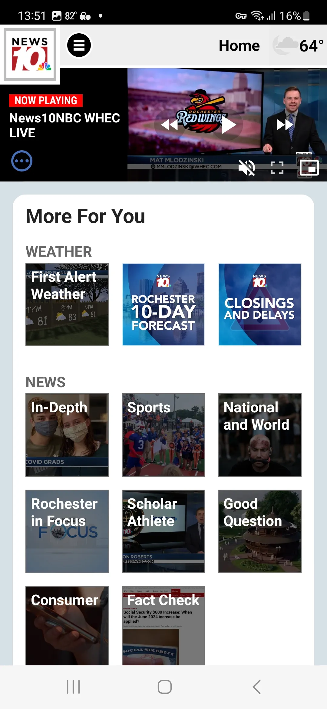 News10NBC WHEC Rochester, NY | Indus Appstore | Screenshot