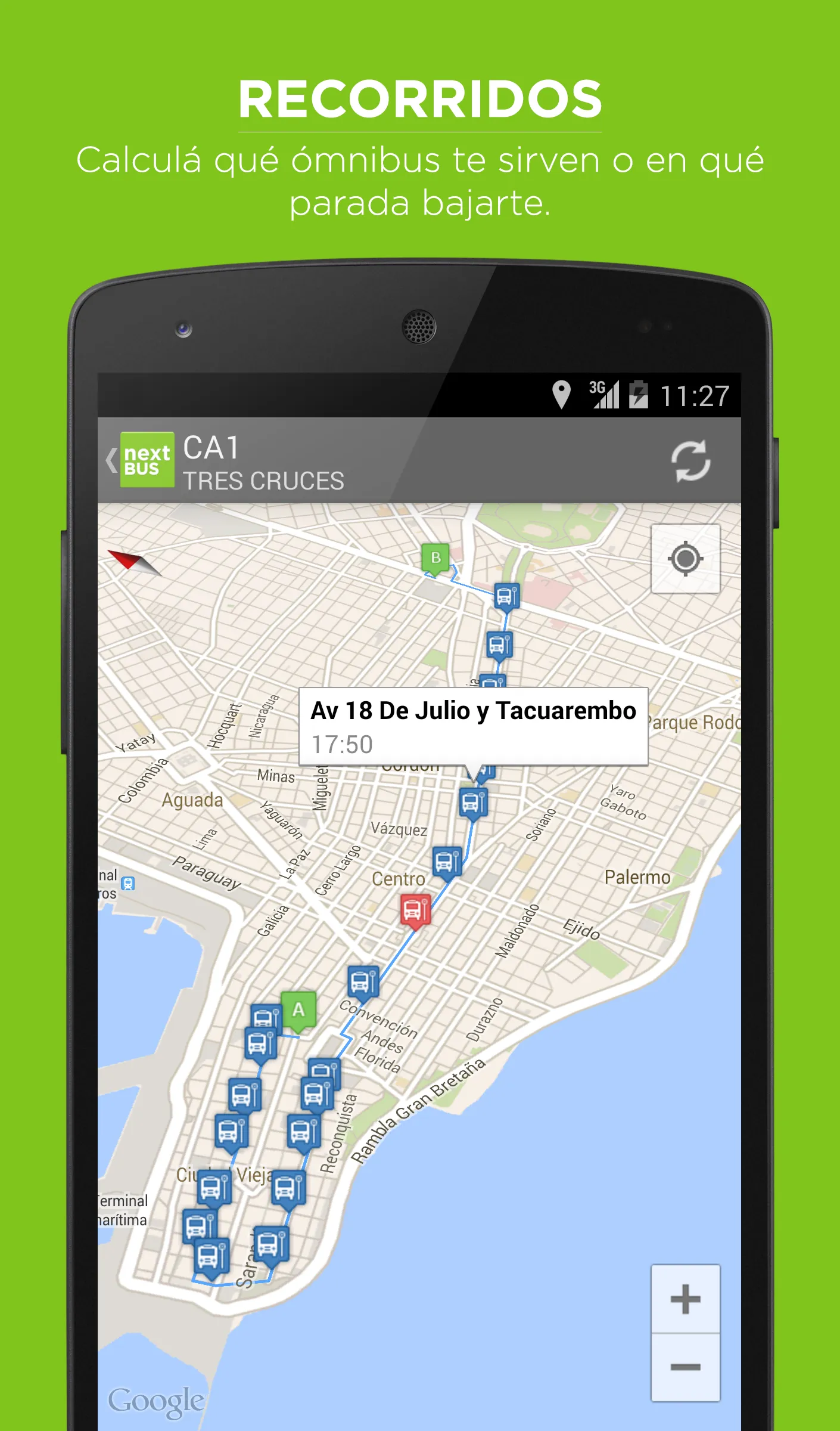 Nextbus Montevideo | Indus Appstore | Screenshot