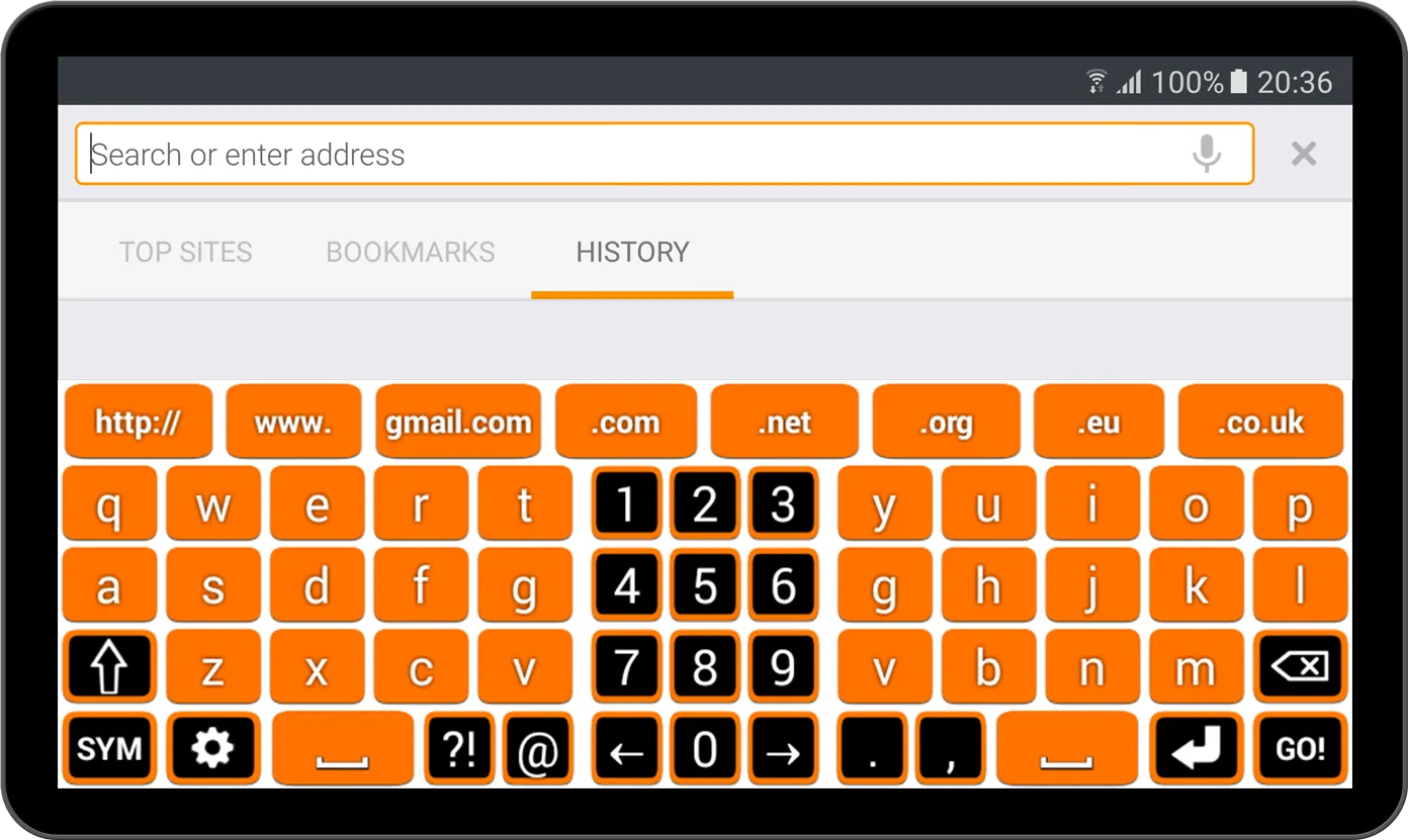 Orange Keyboard | Indus Appstore | Screenshot