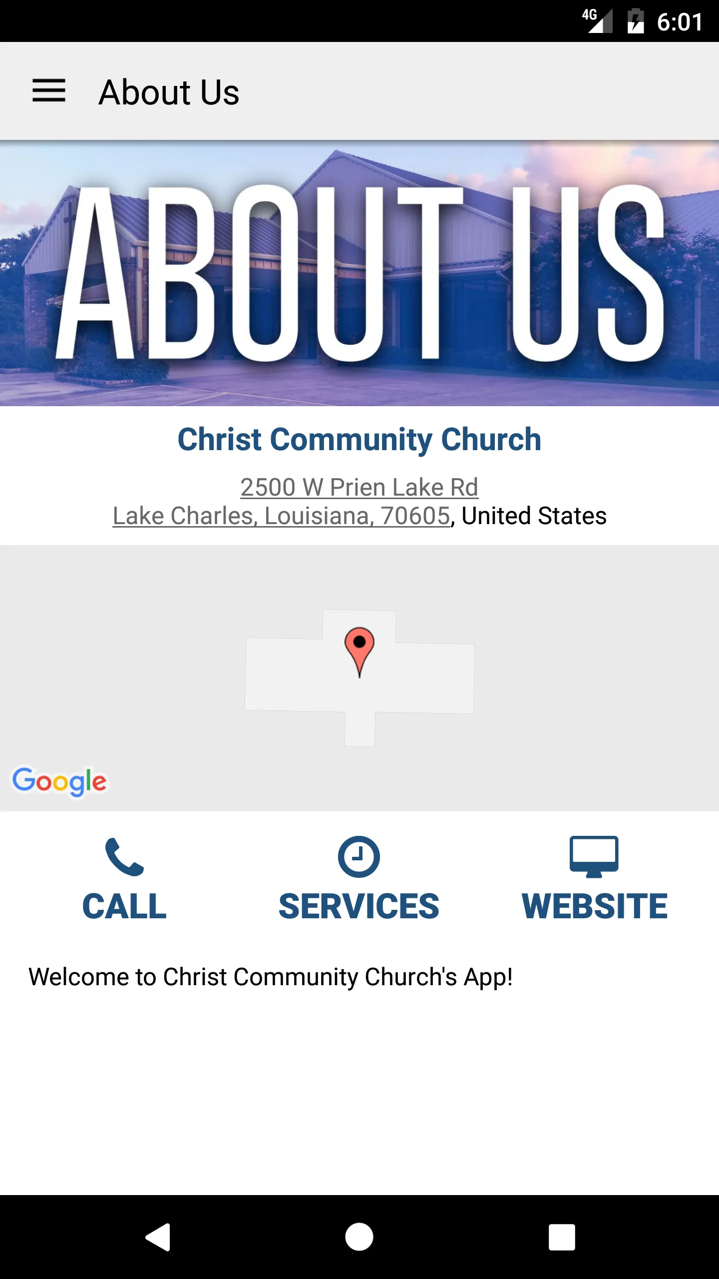 Christ Community, Lake Charles | Indus Appstore | Screenshot