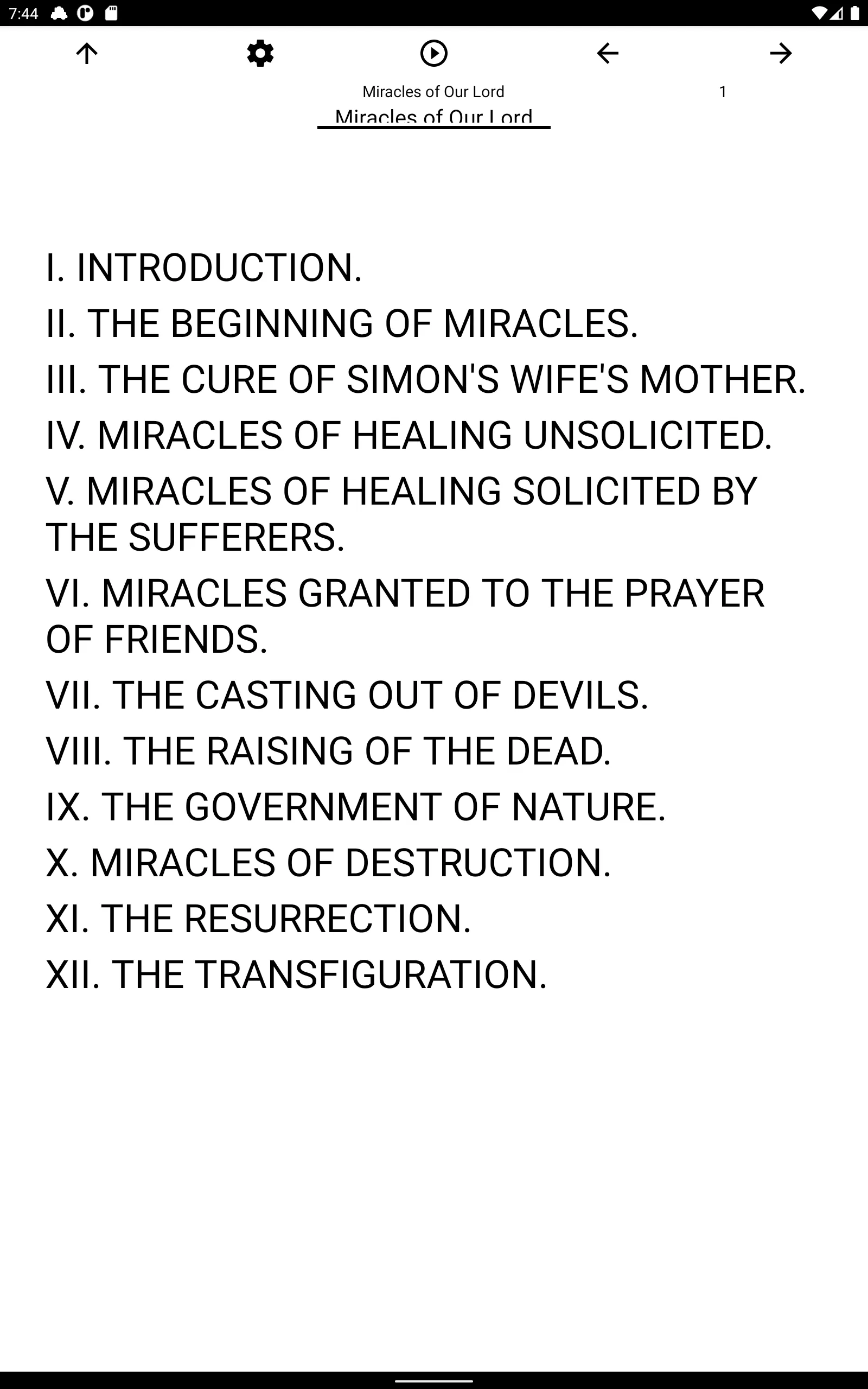 Book, Miracles of Our Lord | Indus Appstore | Screenshot