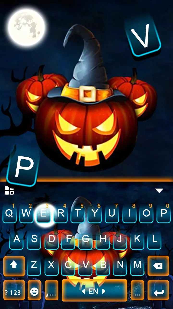 Halloween Pumpkins Keyboard Ba | Indus Appstore | Screenshot