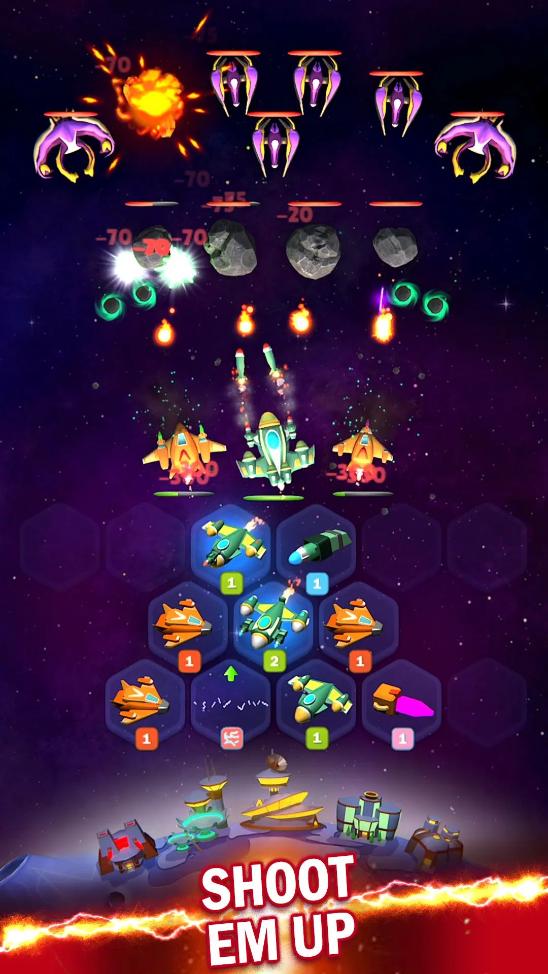 SpaceShips: Merge Shooter TD | Indus Appstore | Screenshot