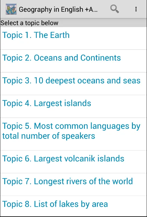 Geography Amazing Facts for Li | Indus Appstore | Screenshot