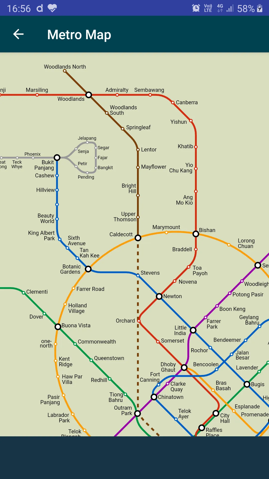 Singapore Metro - MRT & LRT | Indus Appstore | Screenshot