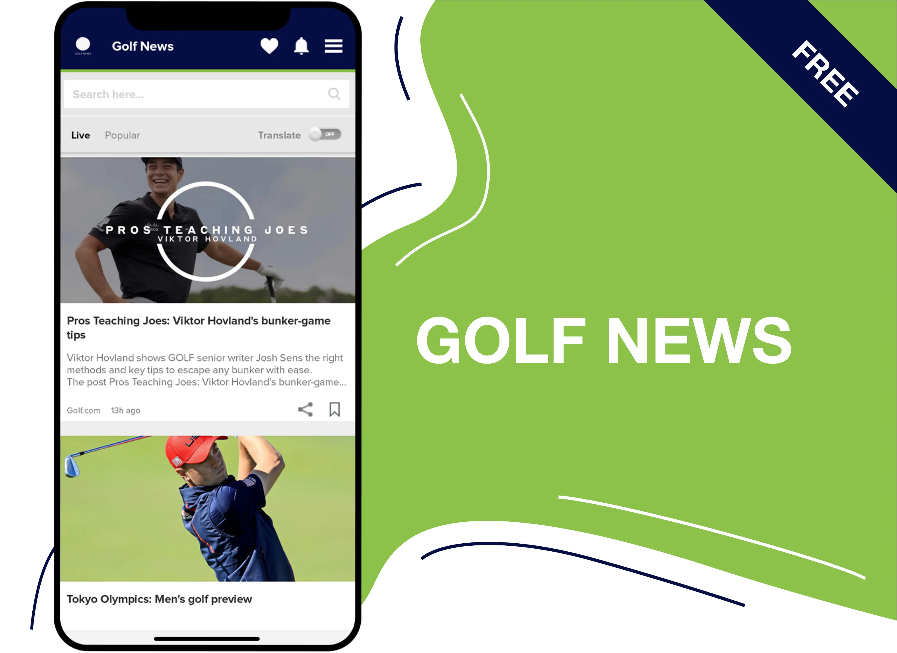 Golf News | Golf News & Golf R | Indus Appstore | Screenshot