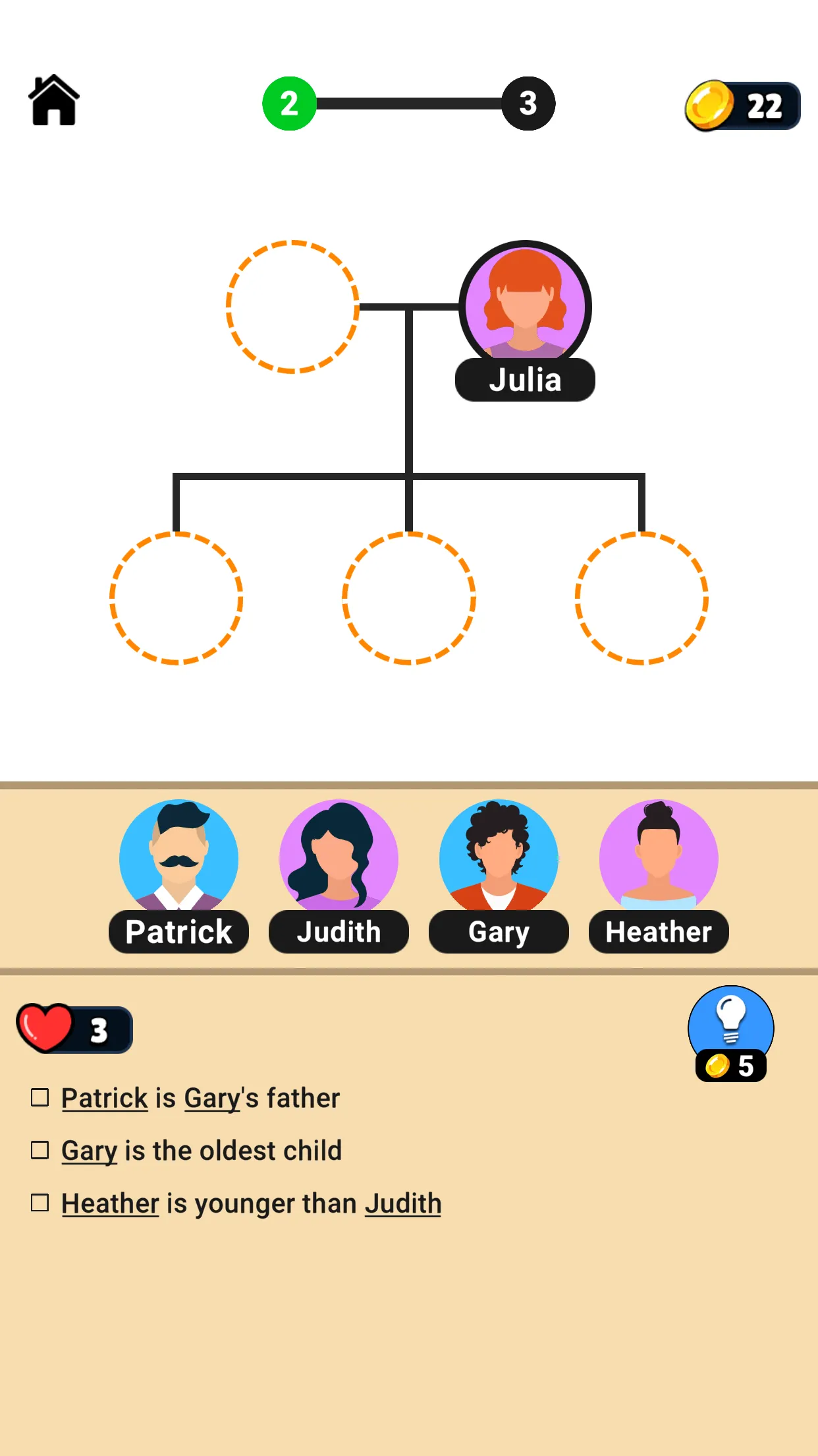 Family Tree! - Logic Puzzles | Indus Appstore | Screenshot