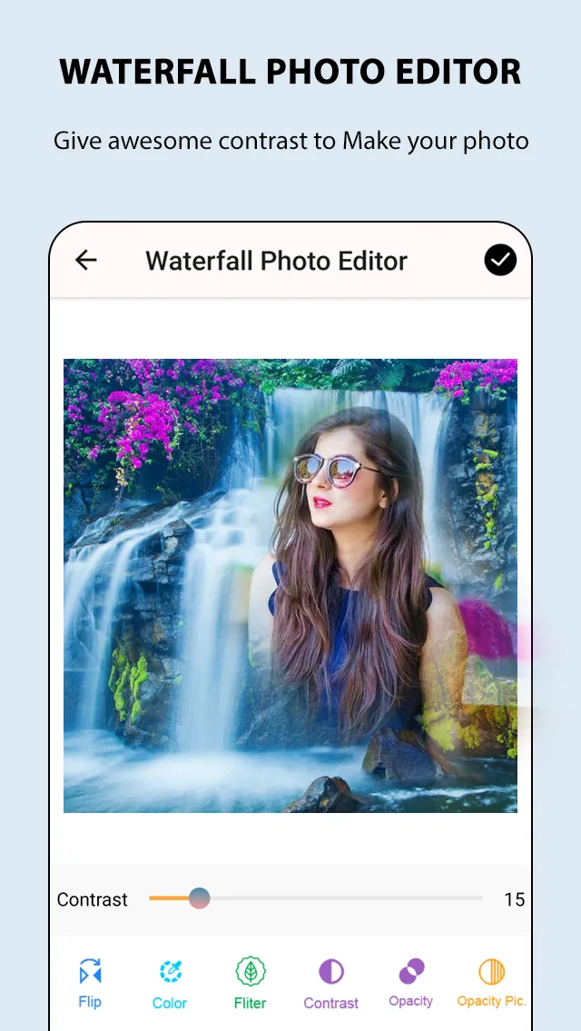 Waterfall Photo Frames | Indus Appstore | Screenshot