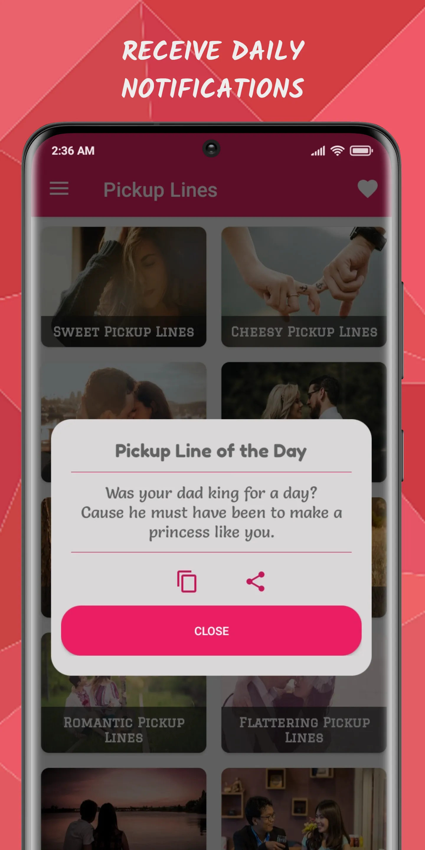 Pickup Lines and Flirty Texts | Indus Appstore | Screenshot