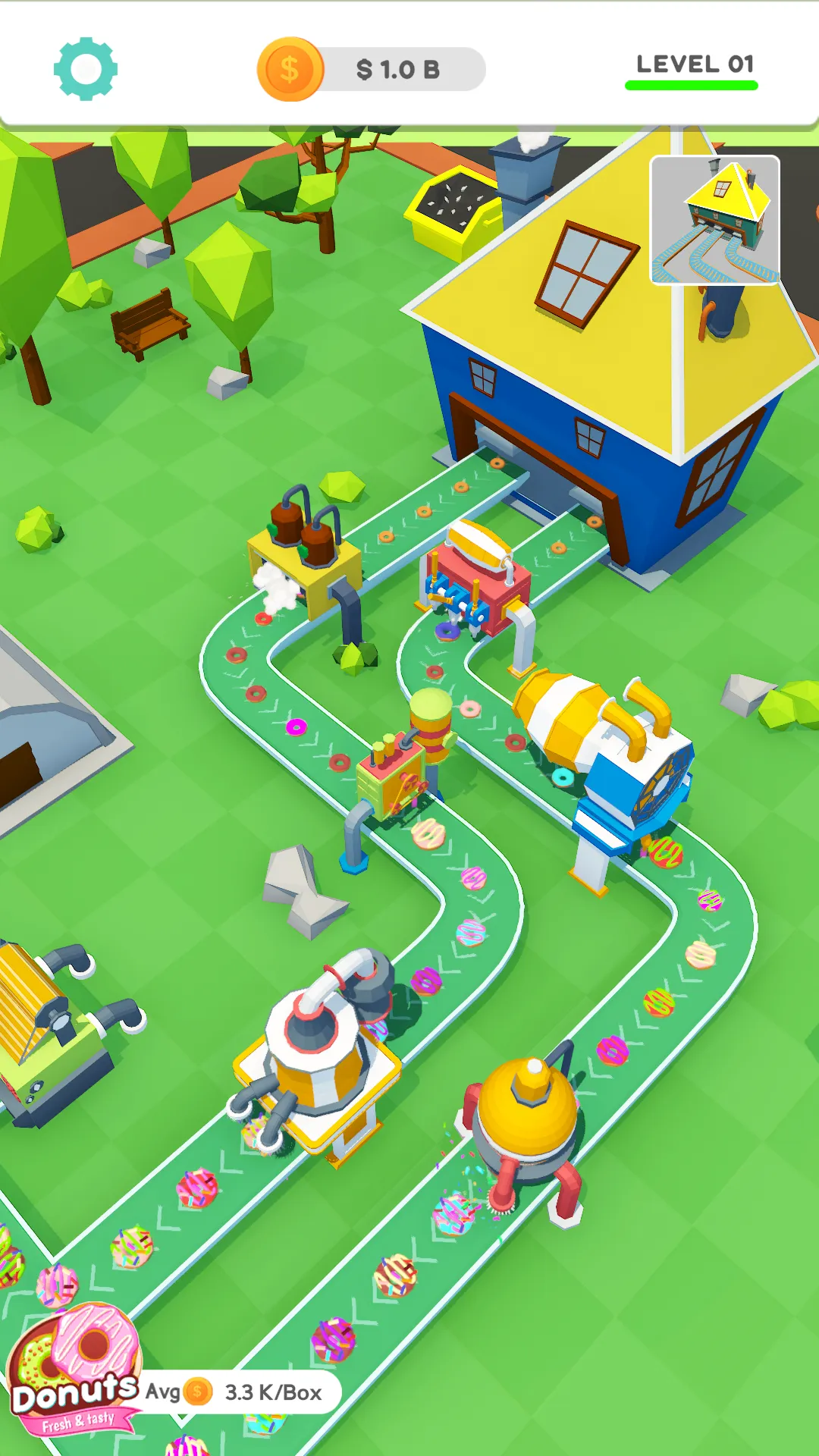 Idle Donut Factory  Business | Indus Appstore | Screenshot