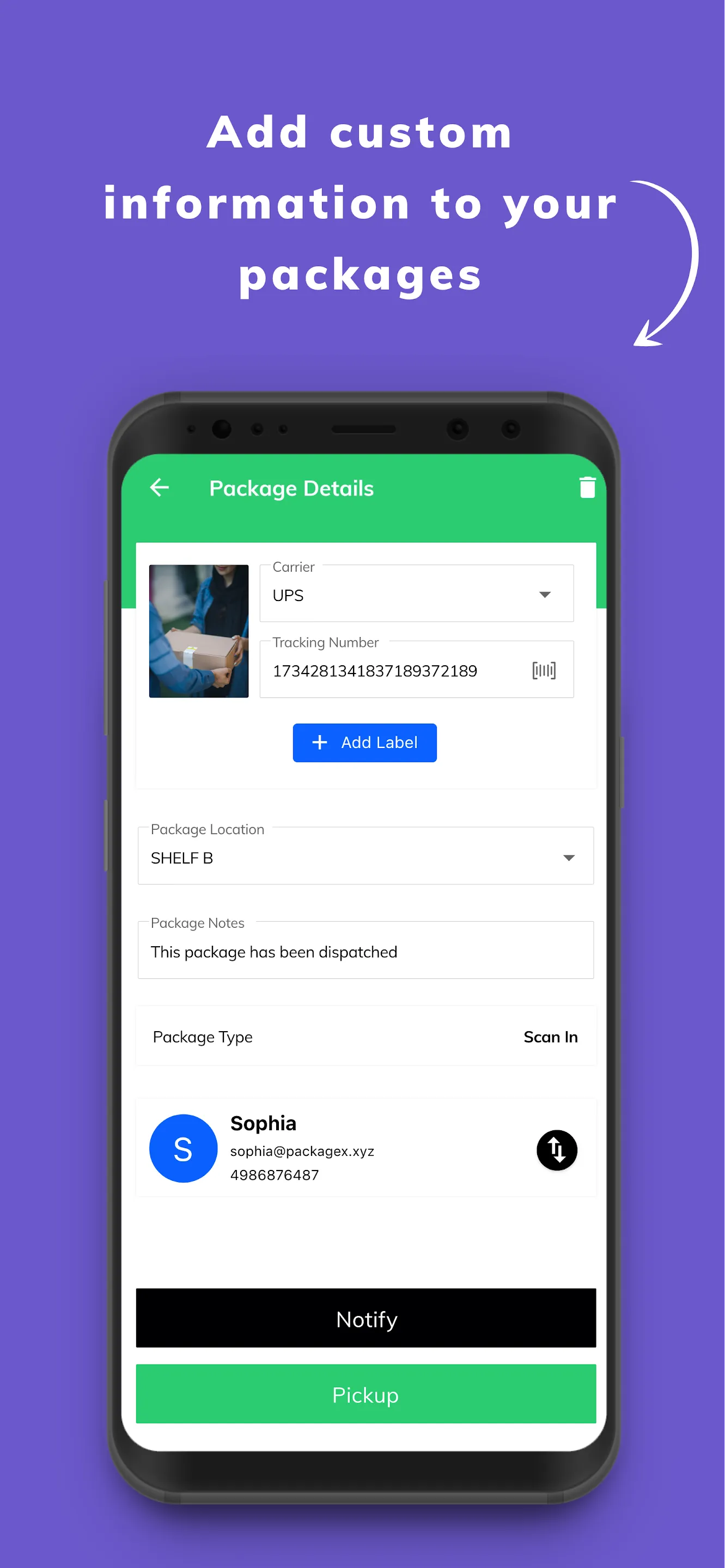 Mailroom by PackageX | Indus Appstore | Screenshot