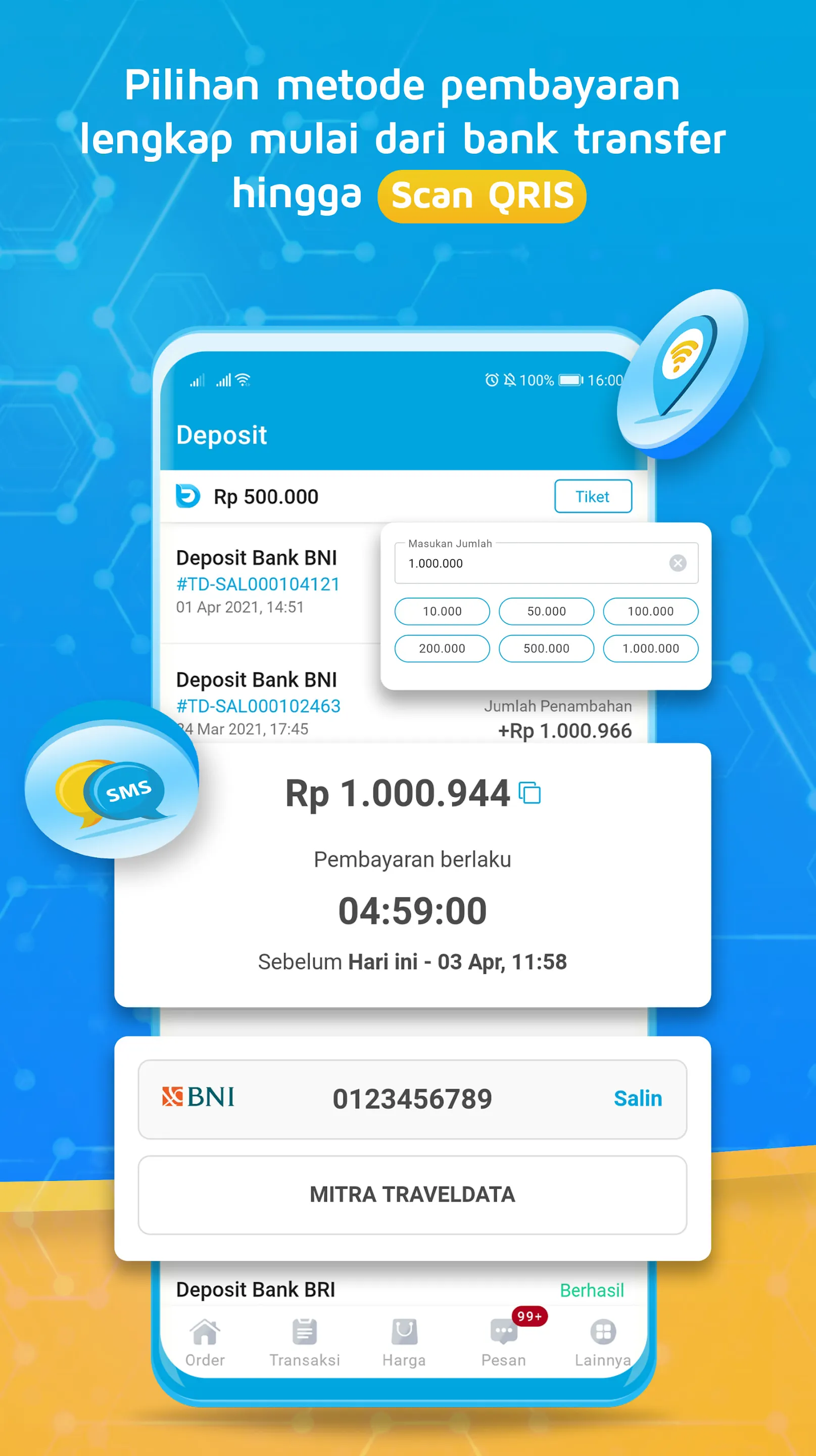 Traveldata: Agen Pulsa & Kuota | Indus Appstore | Screenshot