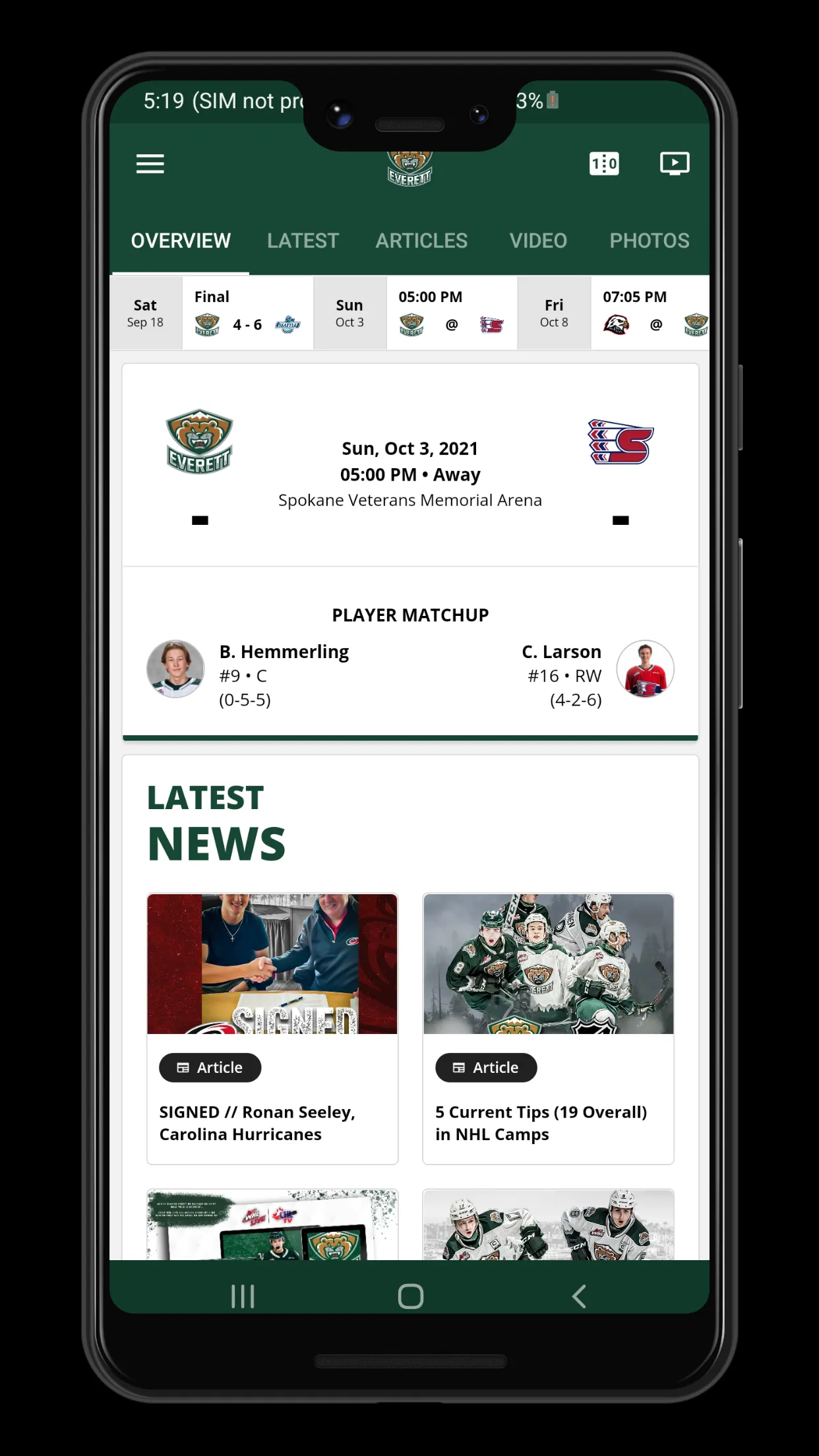 CHL - Canadian Hockey League | Indus Appstore | Screenshot