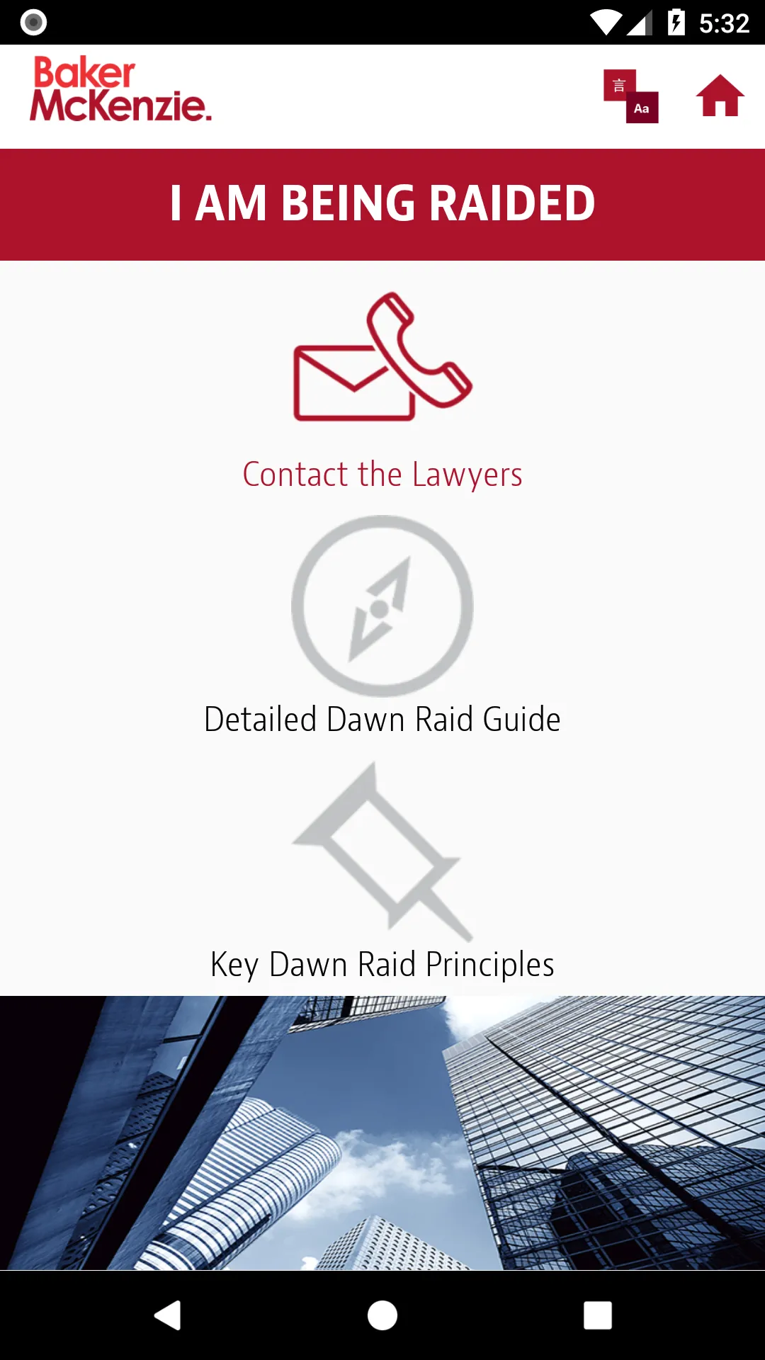 Baker McKenzie Dawn Raid App | Indus Appstore | Screenshot