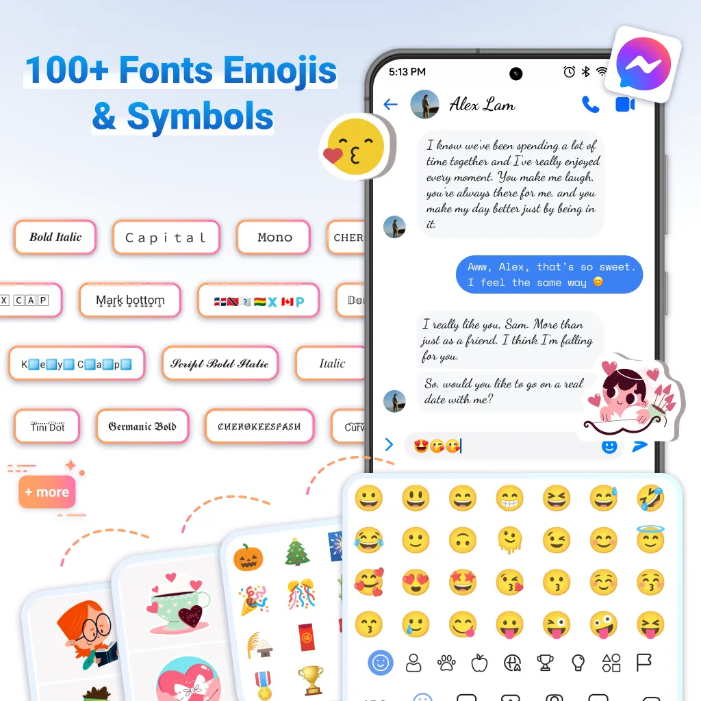 AI Keyboard: Writer, Fonts | Indus Appstore | Screenshot