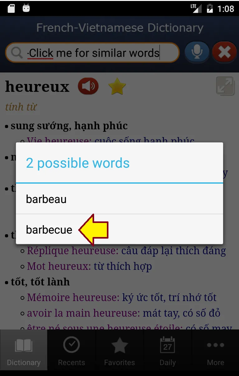 French-Vietnamese Dictionary | Indus Appstore | Screenshot