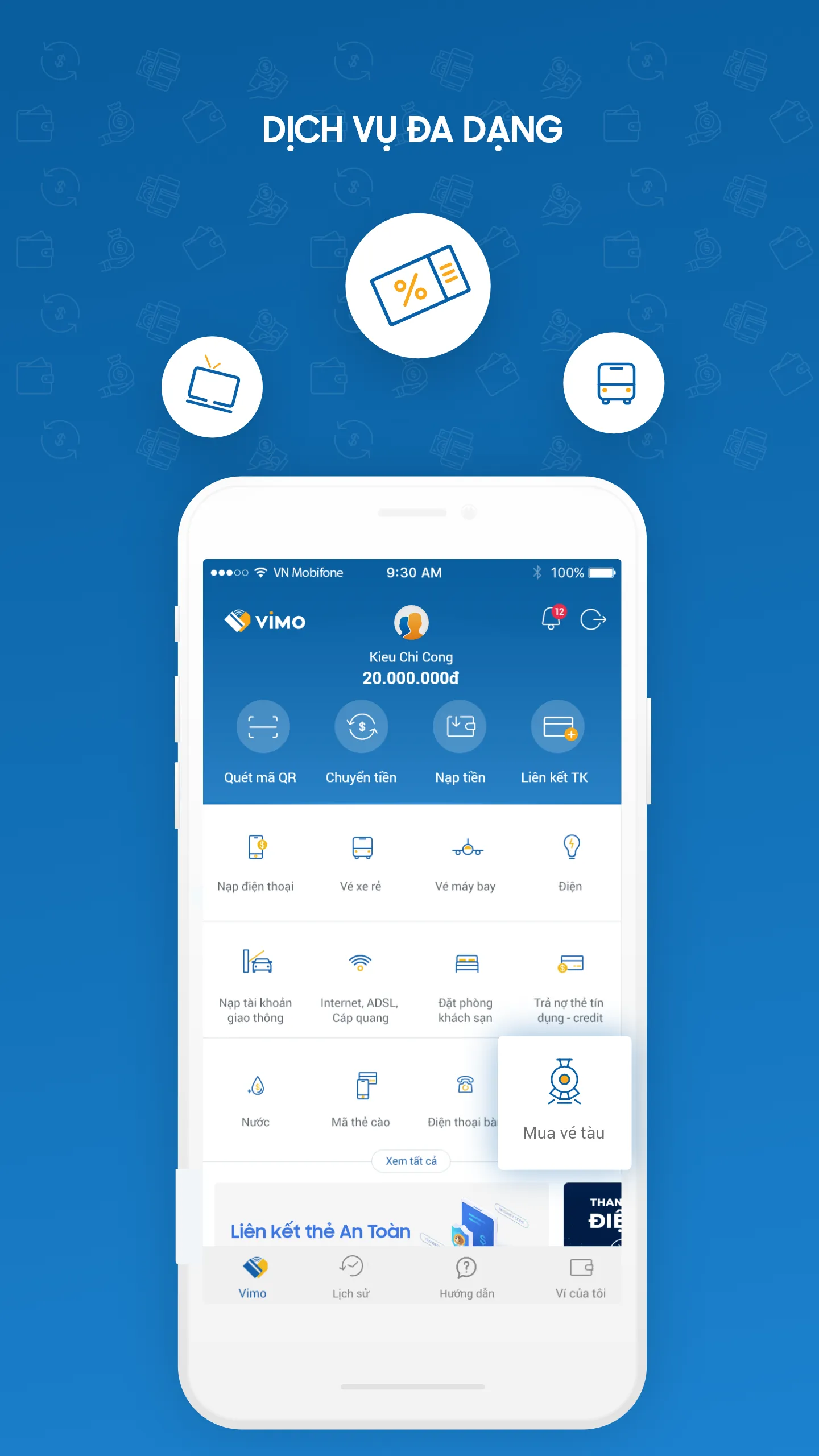 VIMO Ví điện tử Chuyển tiền | Indus Appstore | Screenshot