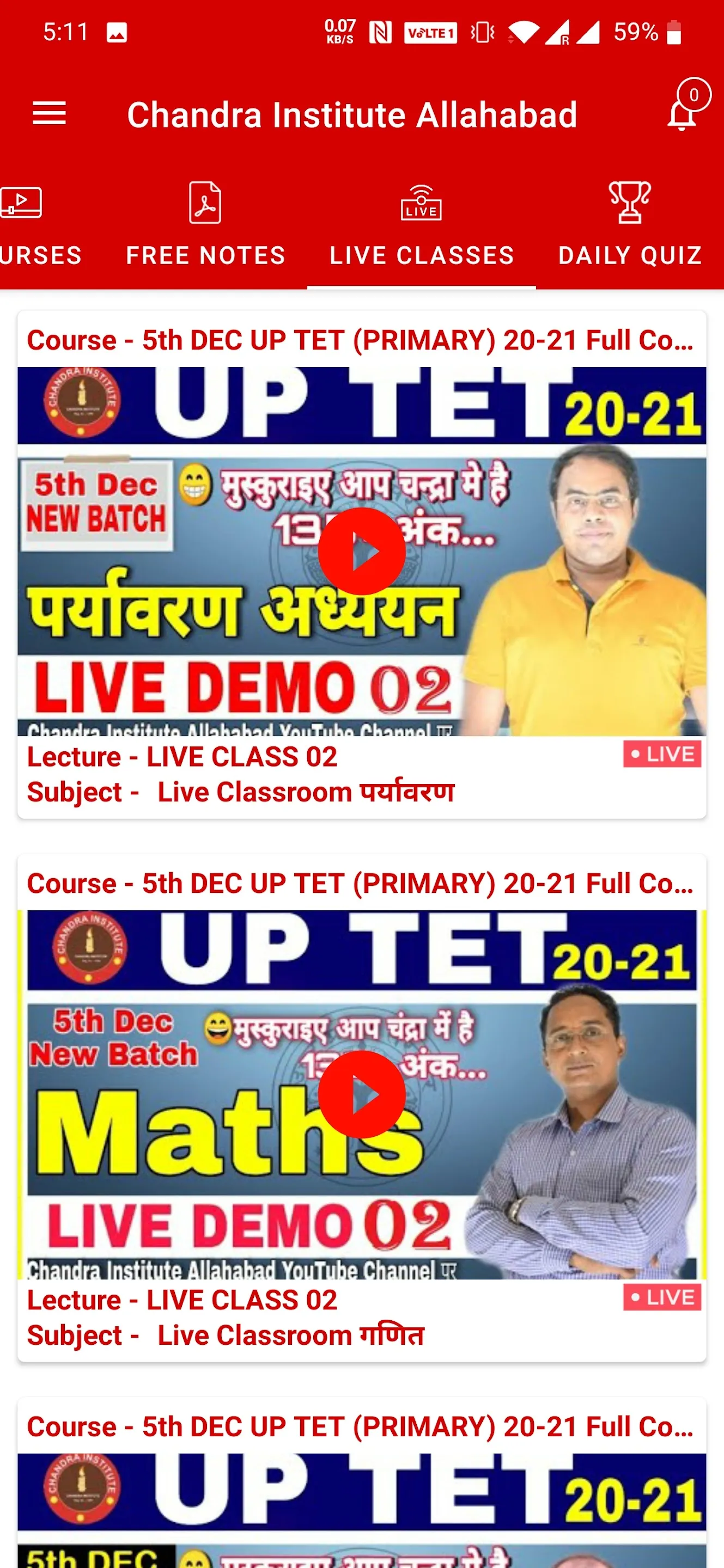 Chandra Institute Allahabad | Indus Appstore | Screenshot