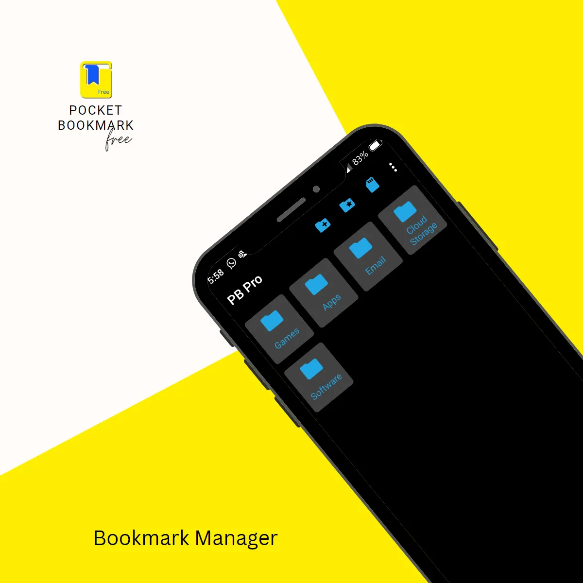 Pocket Bookmark Lite | Indus Appstore | Screenshot