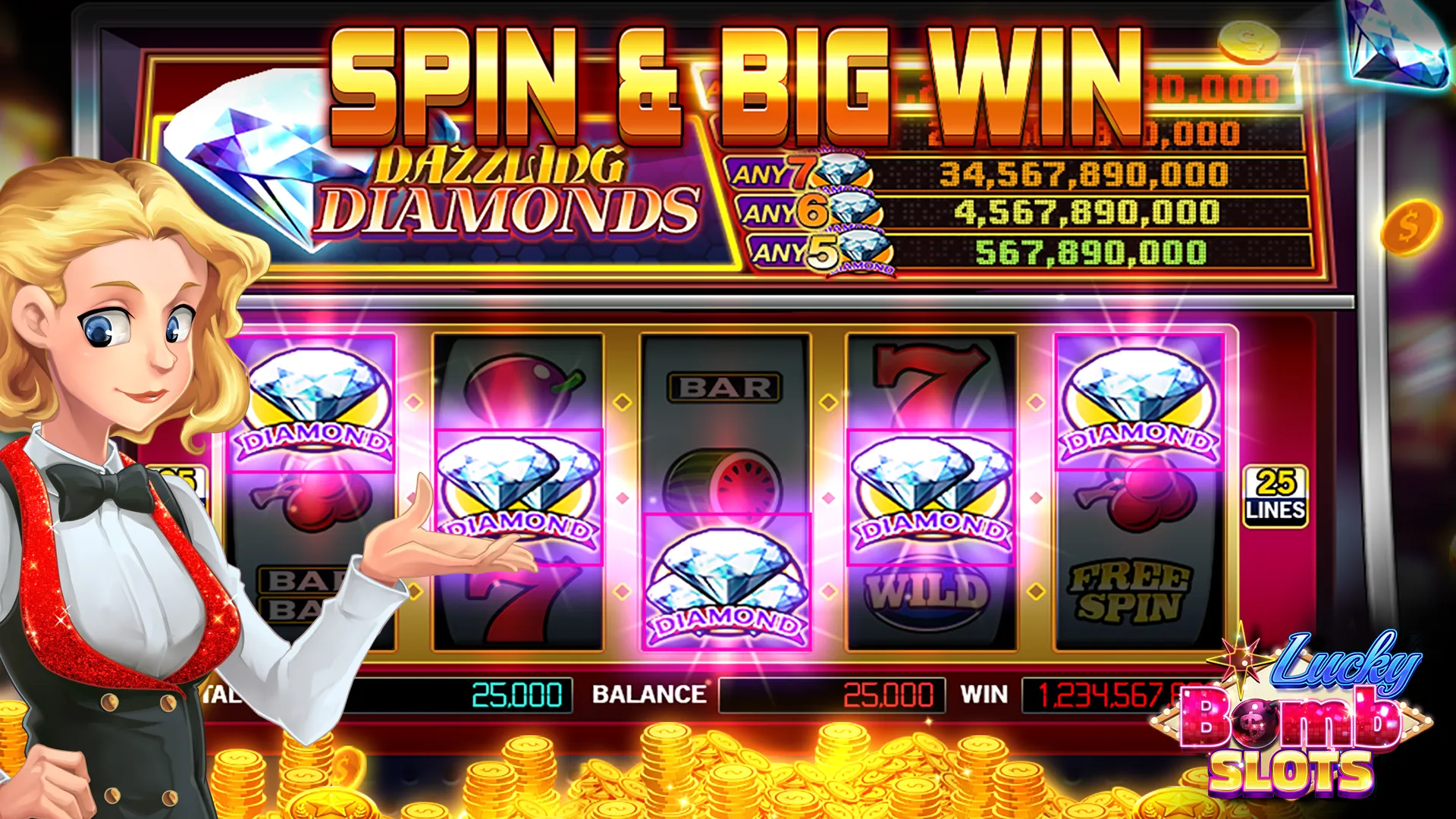 LuckyBomb Casino Slots | Indus Appstore | Screenshot