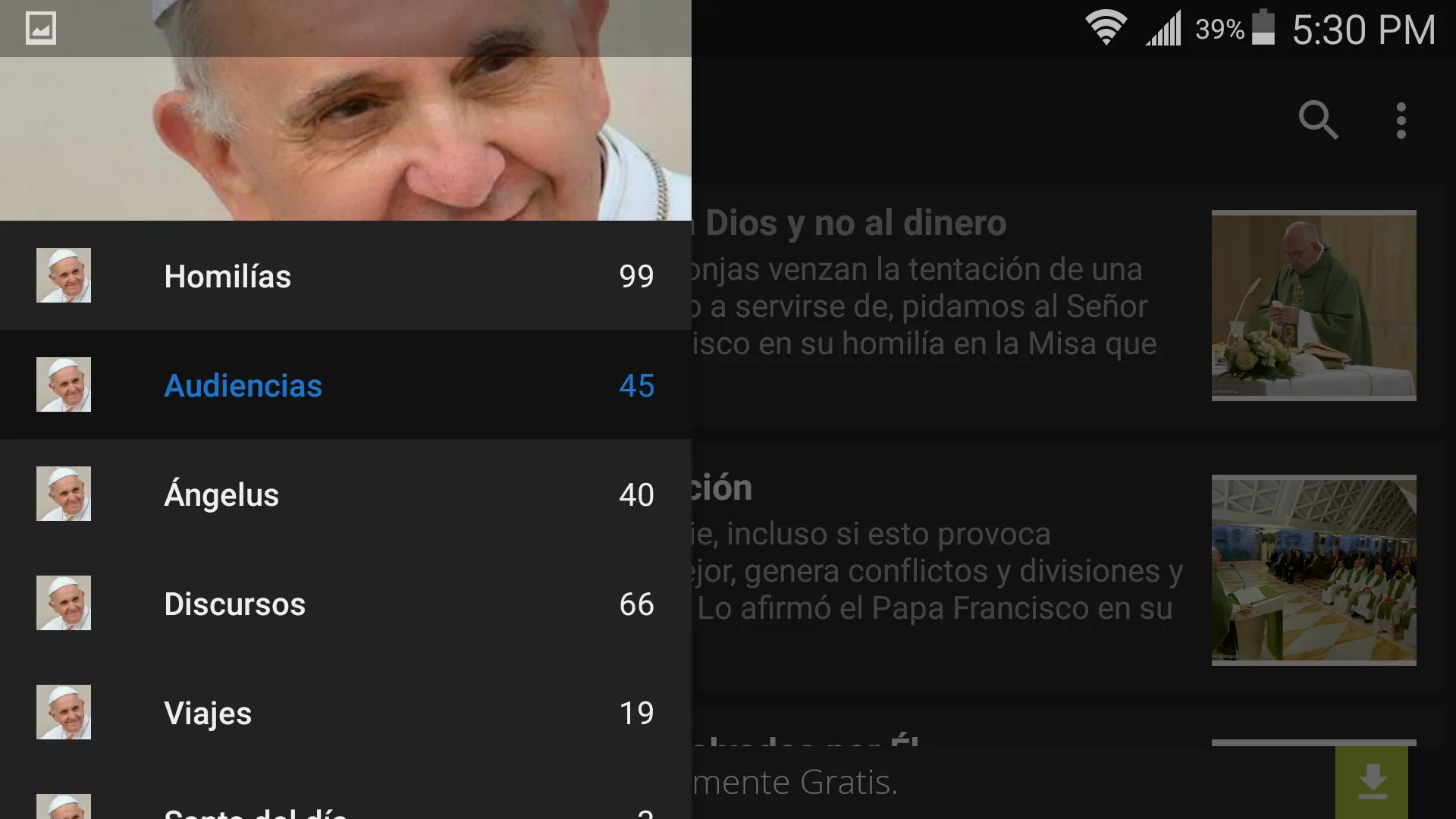 Misa del Papa Francisco | Indus Appstore | Screenshot