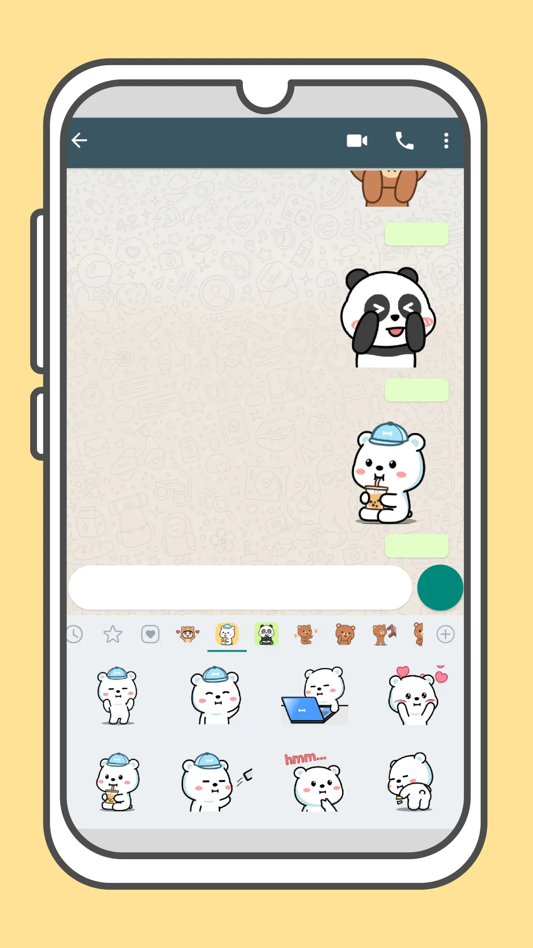 Oh My Bear Cute Stickers | Indus Appstore | Screenshot