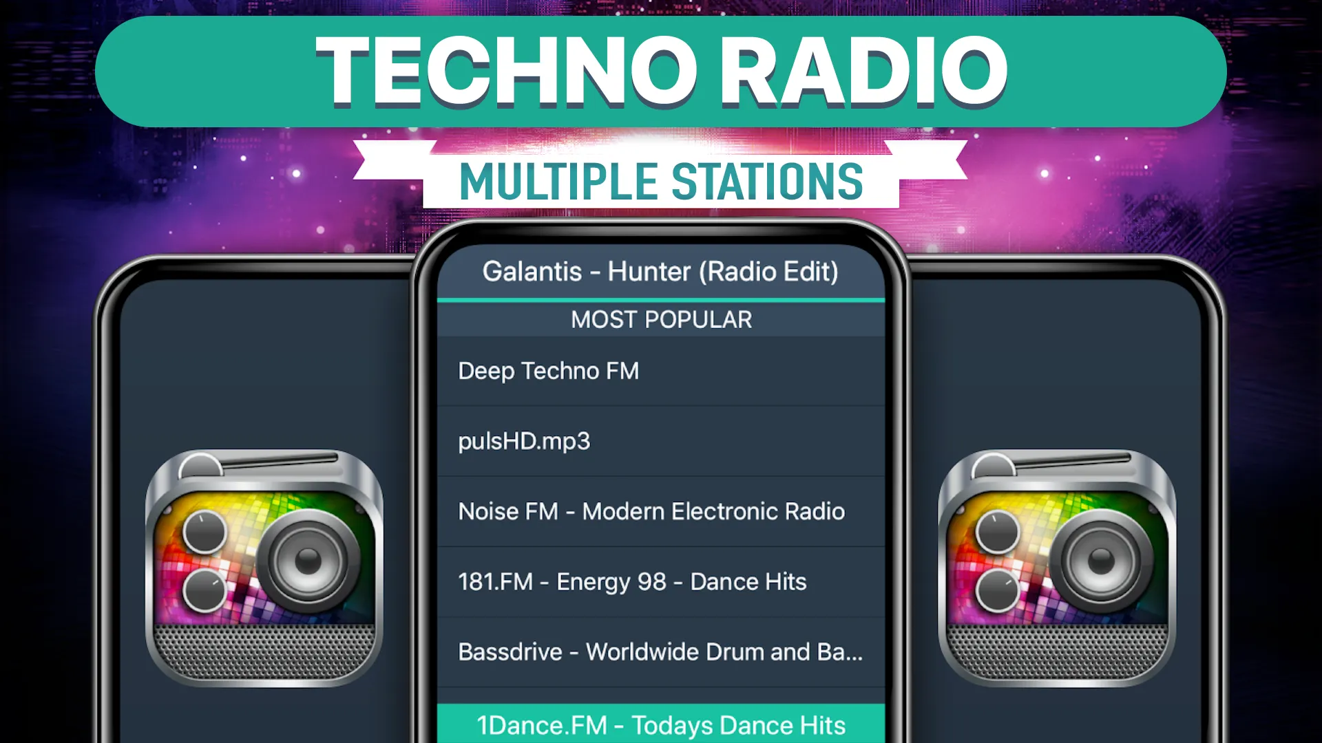 Techno Radio Favorites | Indus Appstore | Screenshot