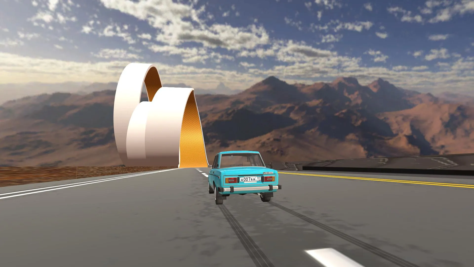 Car Crash Stunt ramp: Spusk 3D | Indus Appstore | Screenshot