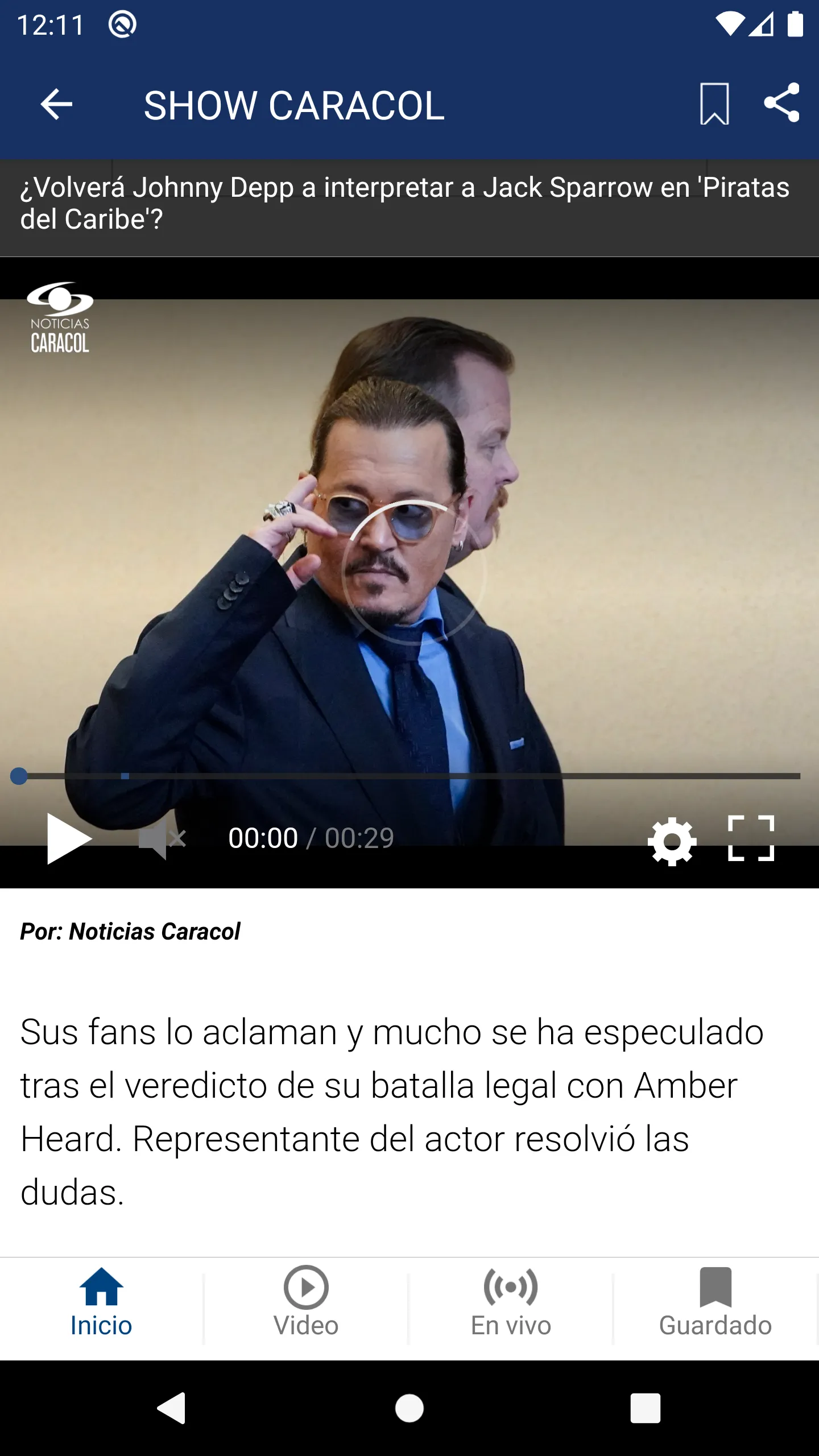 Noticias Caracol | Indus Appstore | Screenshot