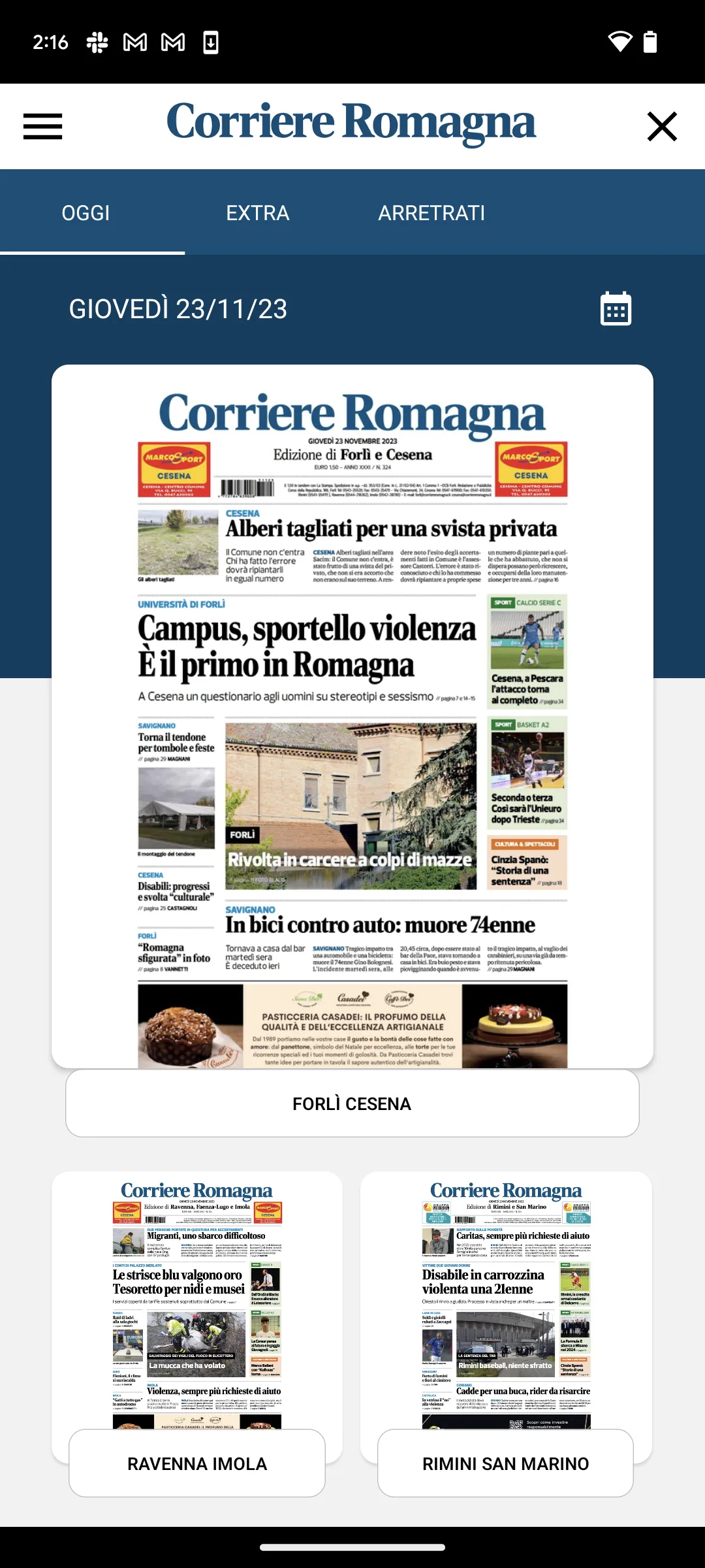 Corriere Romagna | Indus Appstore | Screenshot