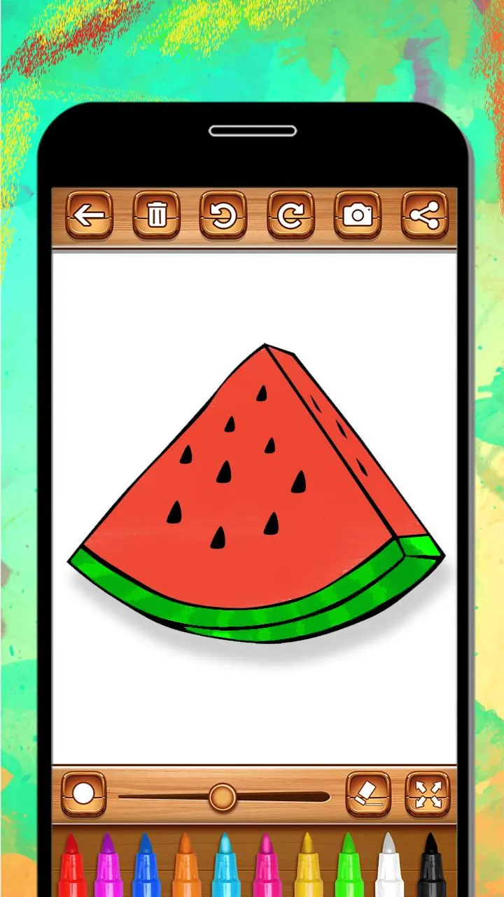 Fruits Coloring & Drawing Book | Indus Appstore | Screenshot