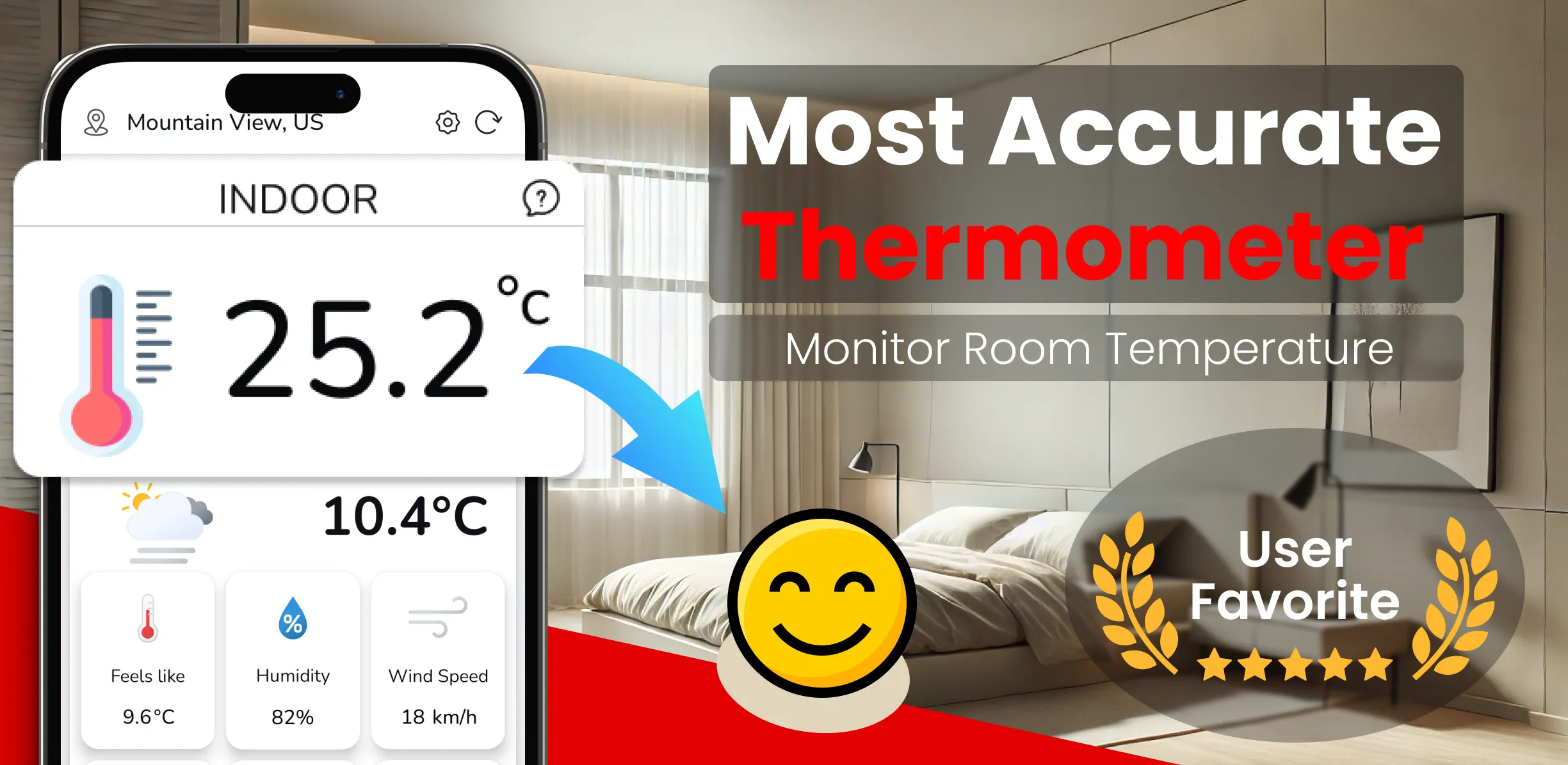 Real thermometer: Temperature | Indus Appstore | Screenshot