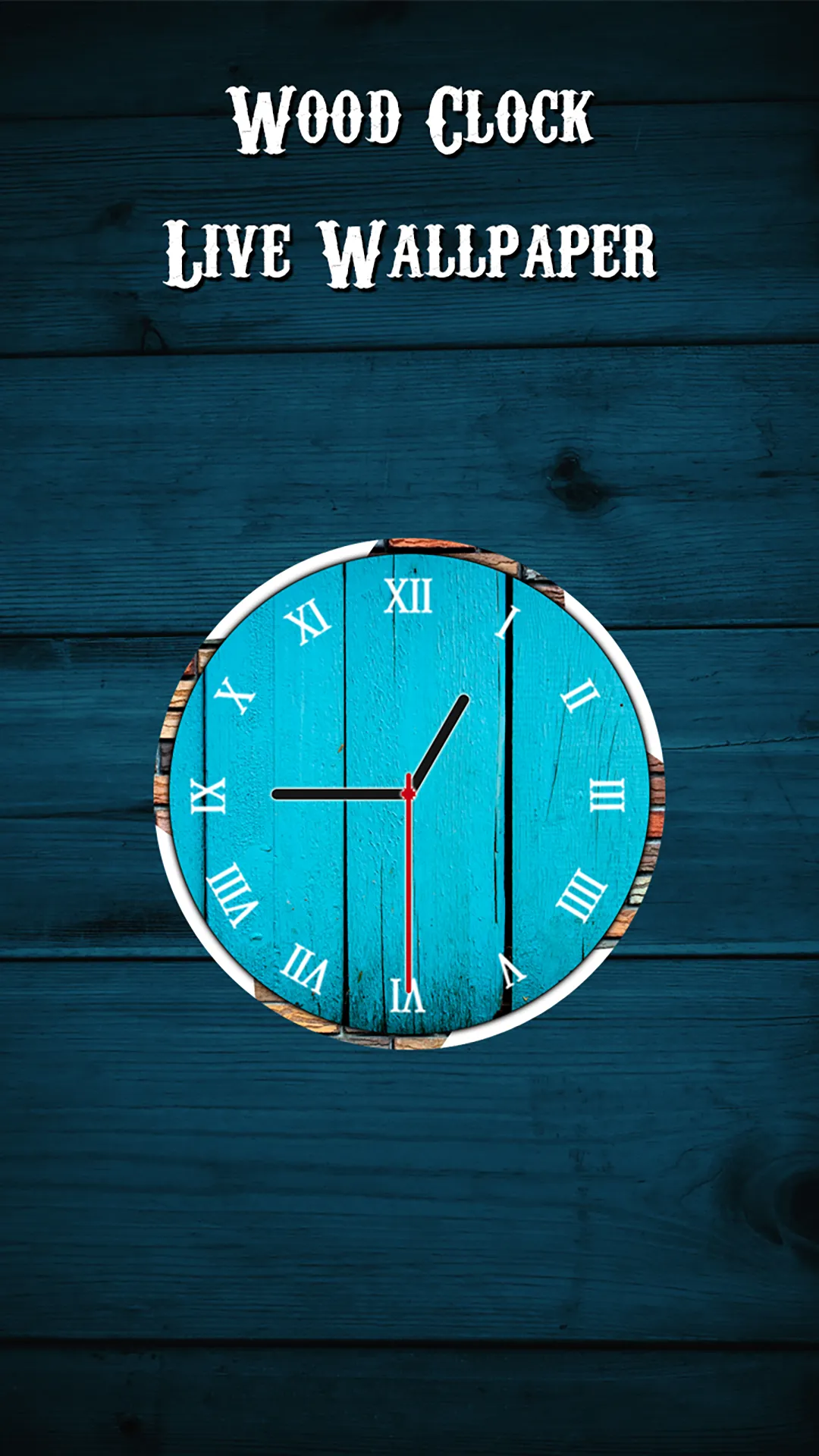 Wood Clock Live Wallpaper | Indus Appstore | Screenshot