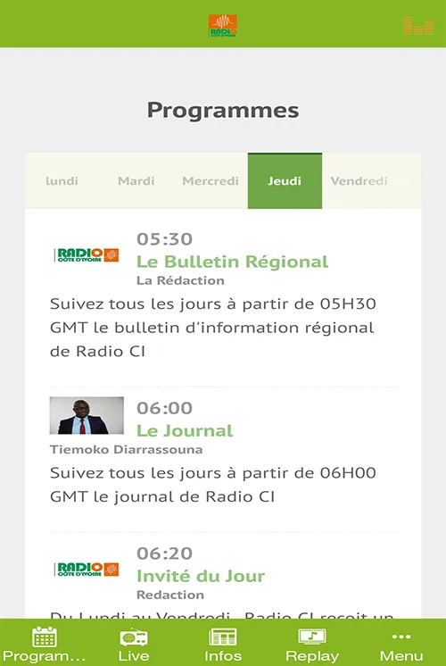 Radio Côte d'Ivoire | Indus Appstore | Screenshot