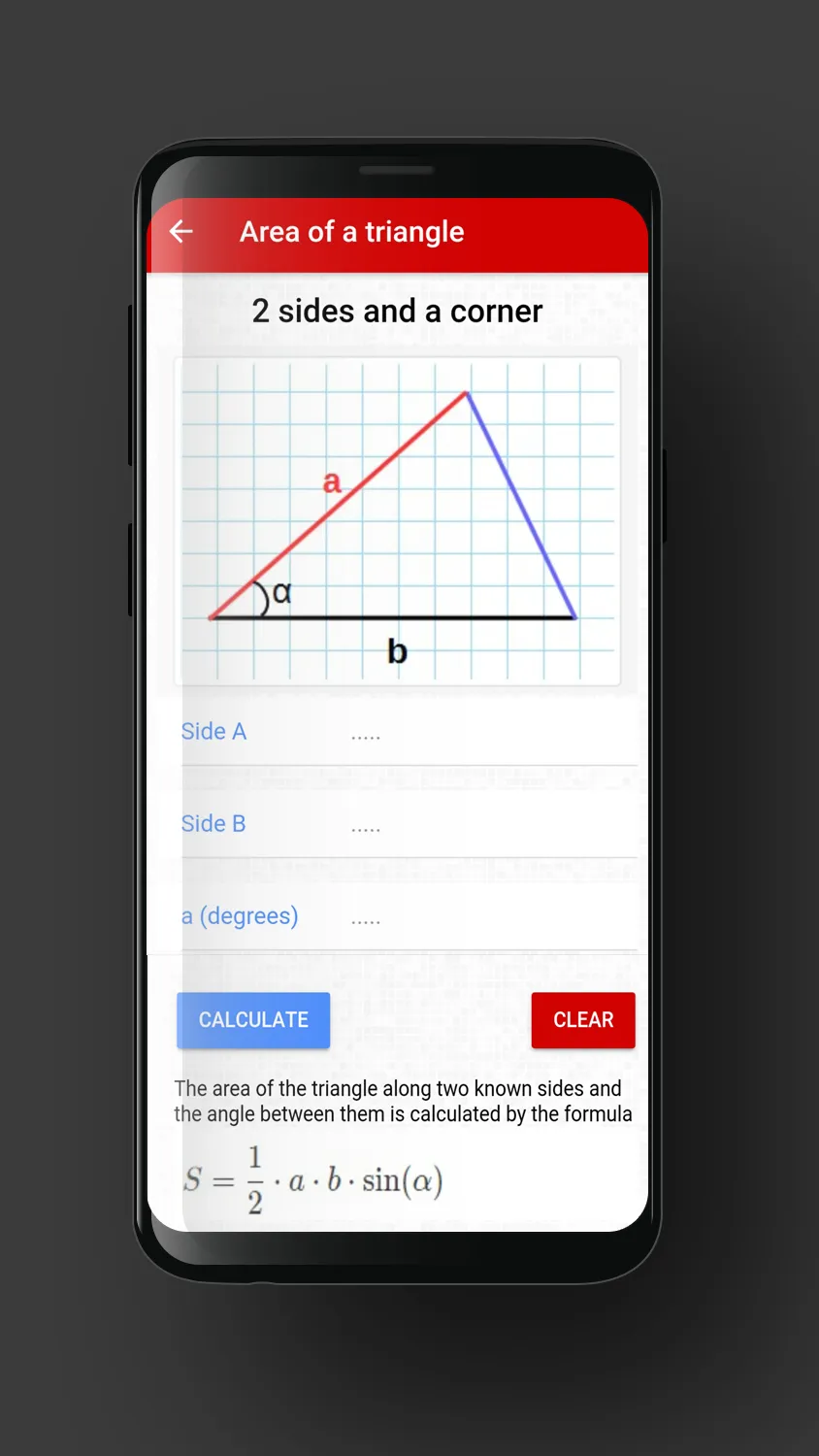 Triangle Area Calculator | Indus Appstore | Screenshot