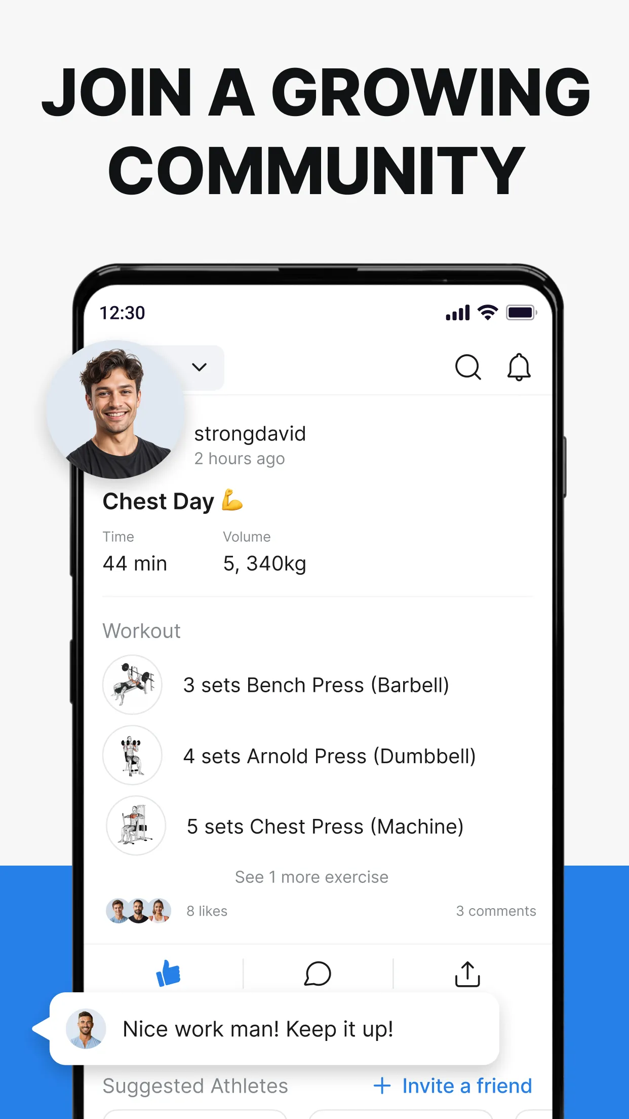 Hevy - Gym Log Workout Tracker | Indus Appstore | Screenshot