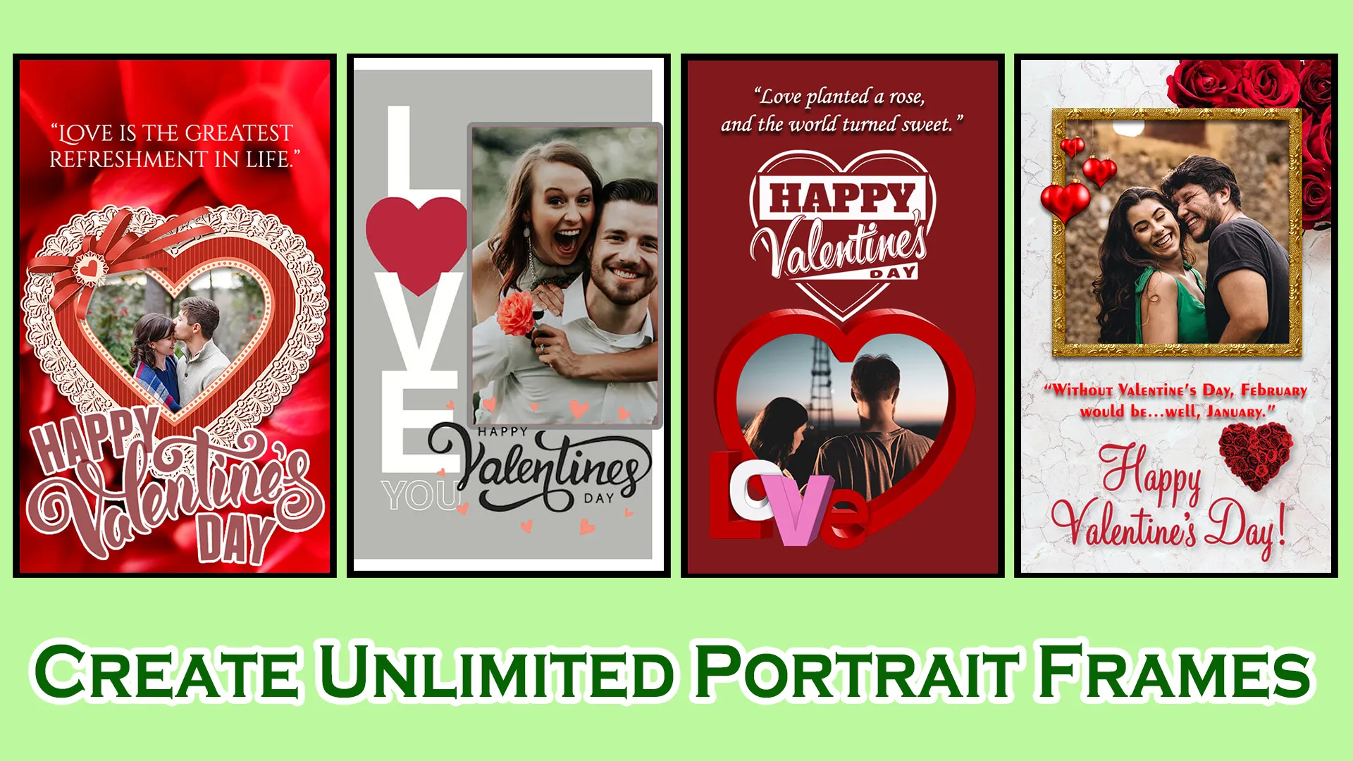 Valentines Day Photo Frames | Indus Appstore | Screenshot