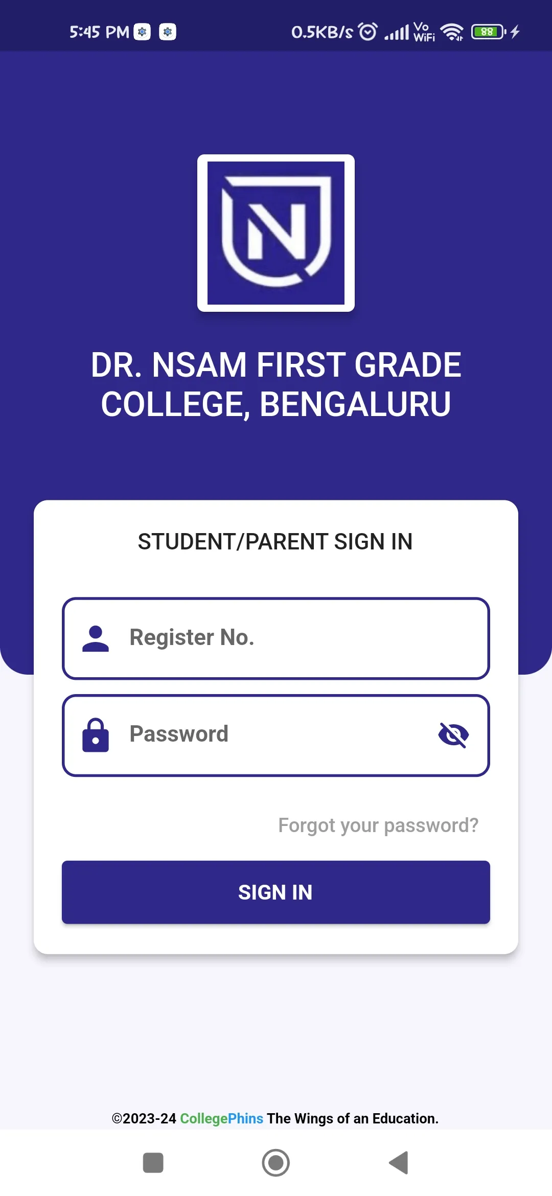 Dr. NSAM COLLEGE (NFGC) | Indus Appstore | Screenshot