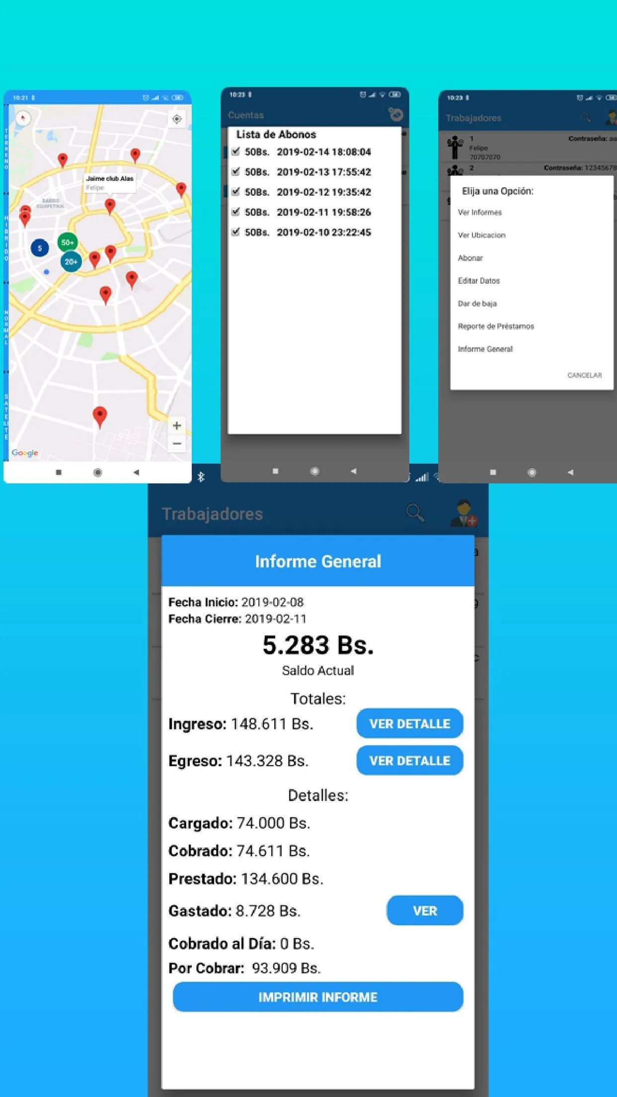 Delo Cobros Demo | Indus Appstore | Screenshot