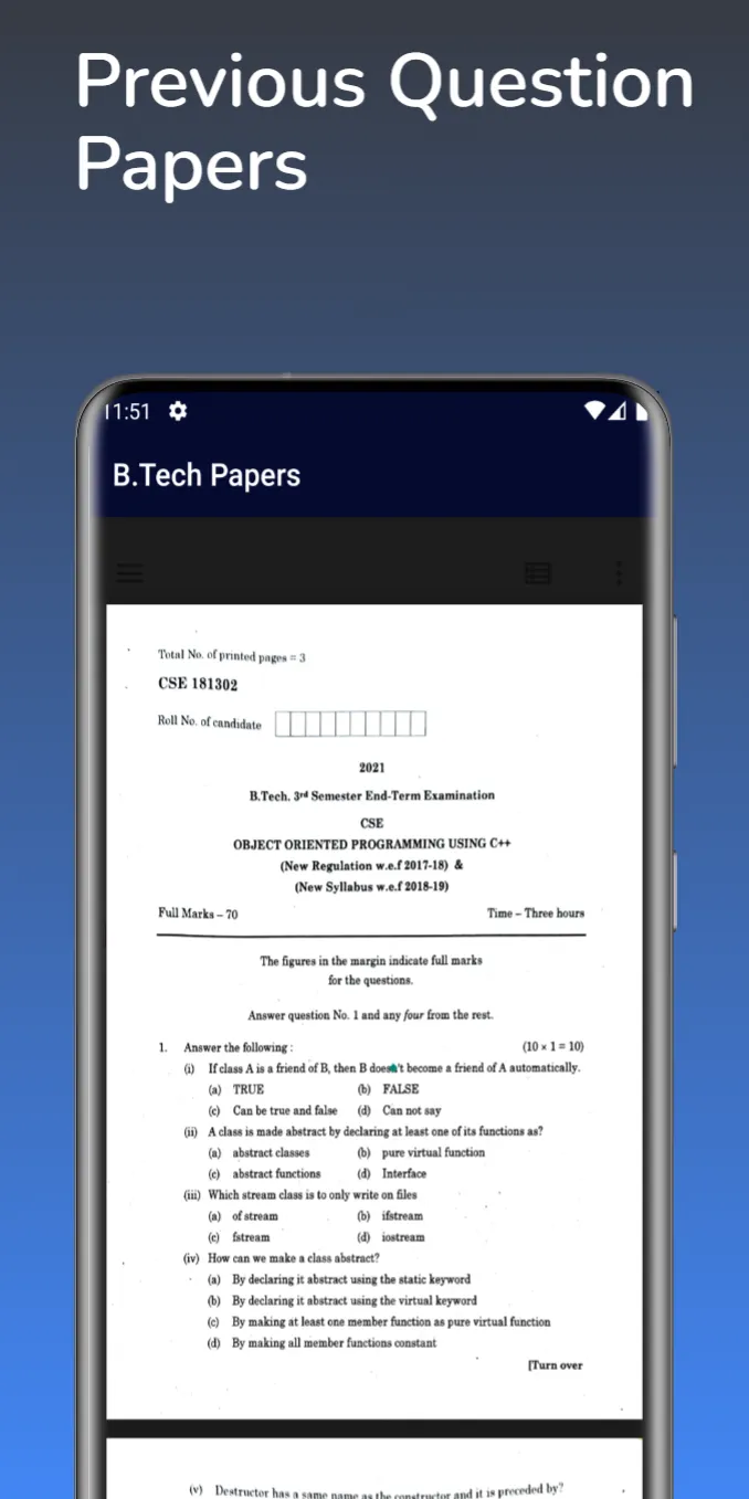 B.Tech Papers | Indus Appstore | Screenshot