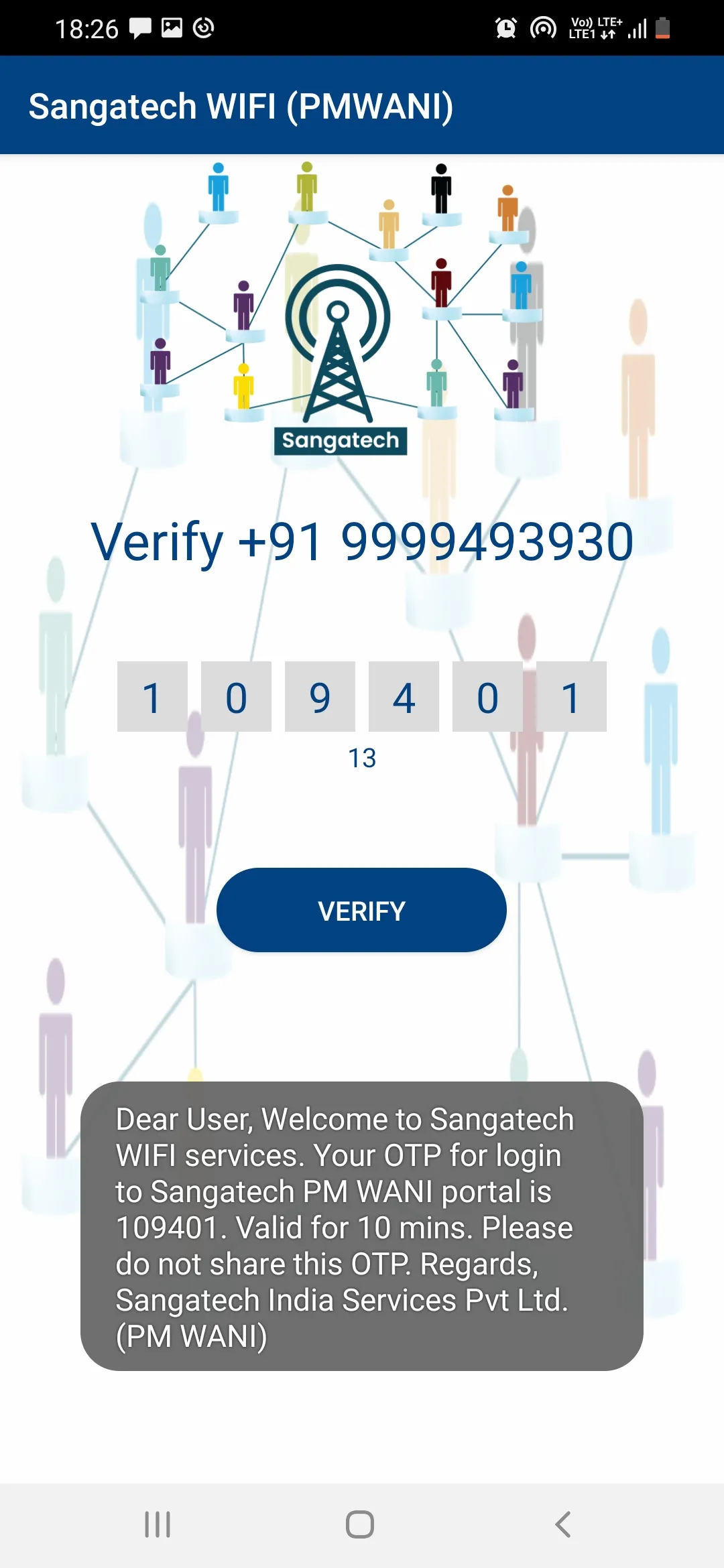 Sangatech WIFI(PMWANI) | Indus Appstore | Screenshot