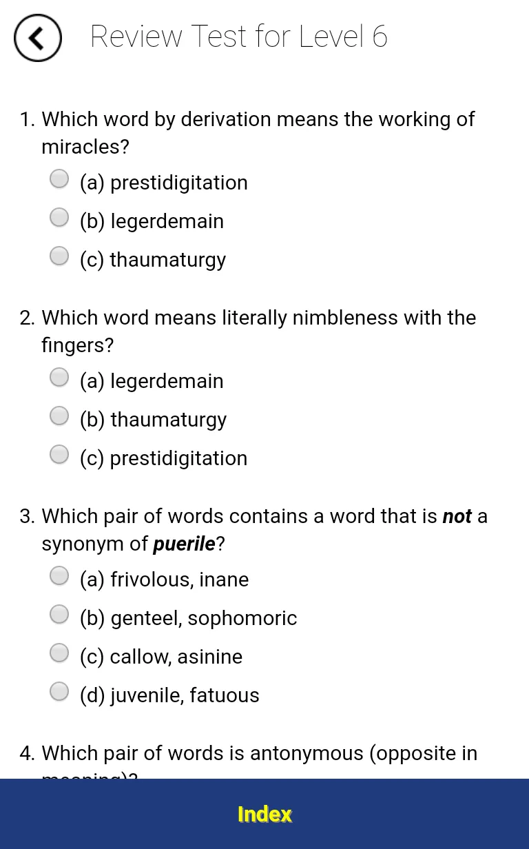 Verbal Advantage - Level 6 | Indus Appstore | Screenshot