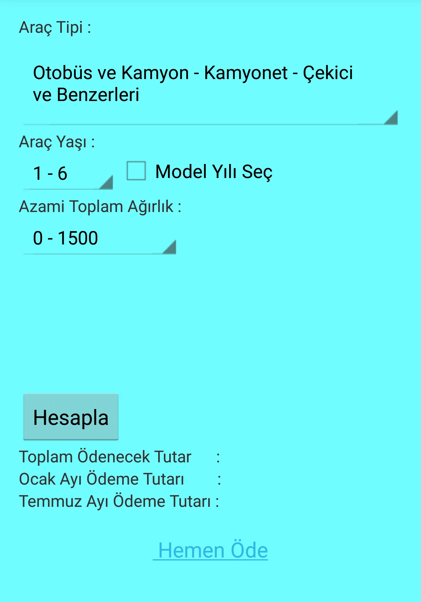 MTV Hesaplama 2024 | Indus Appstore | Screenshot