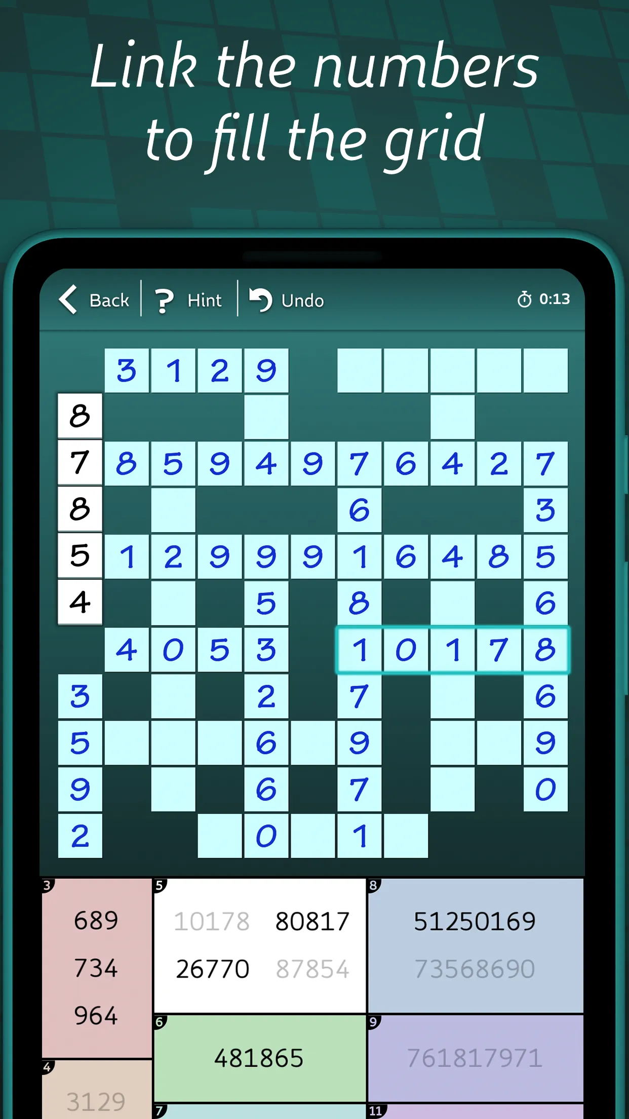 Astraware Number Cross | Indus Appstore | Screenshot