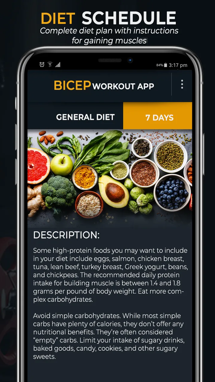 Biceps Workout and Nutrition | Indus Appstore | Screenshot