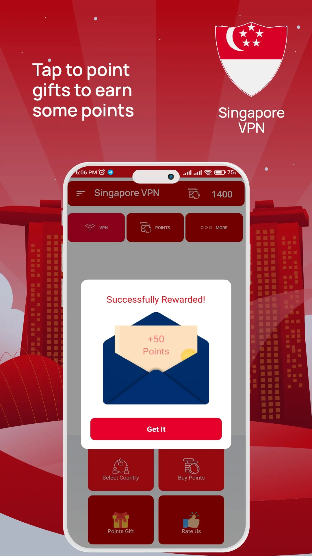 Singapore VPN Get Singapore IP | Indus Appstore | Screenshot