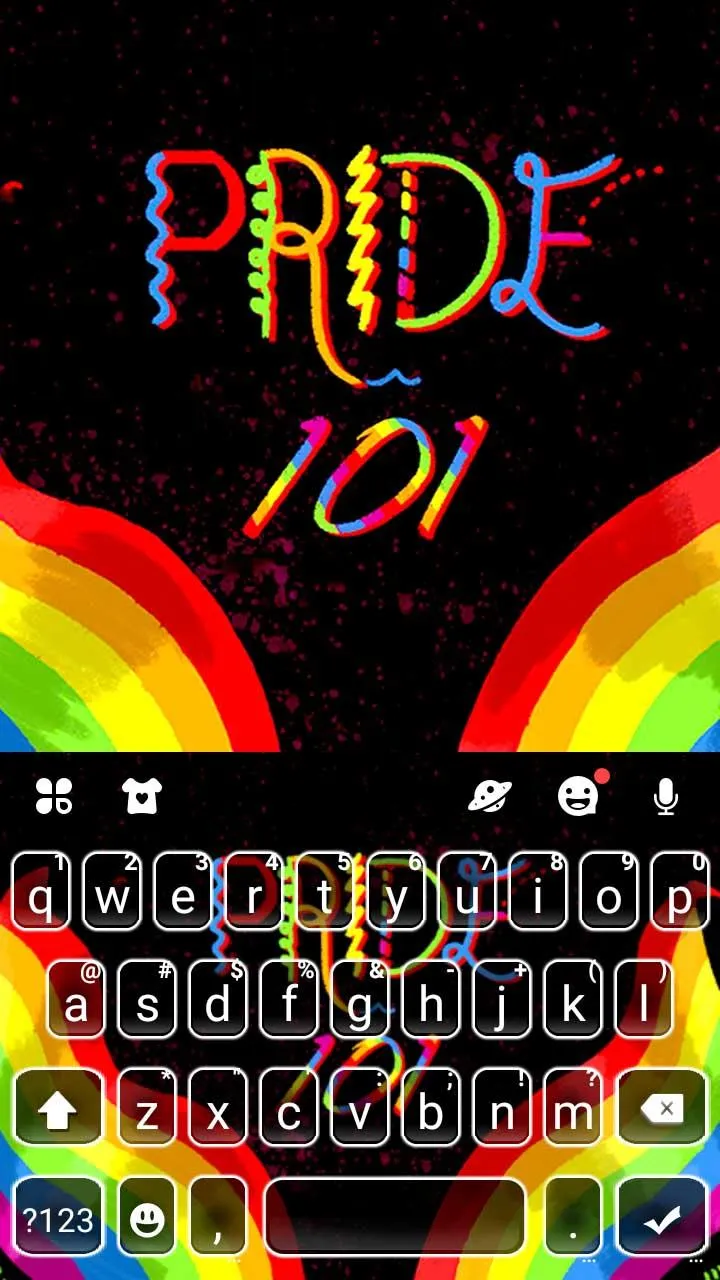 Rainbow Pride Keyboard Theme | Indus Appstore | Screenshot