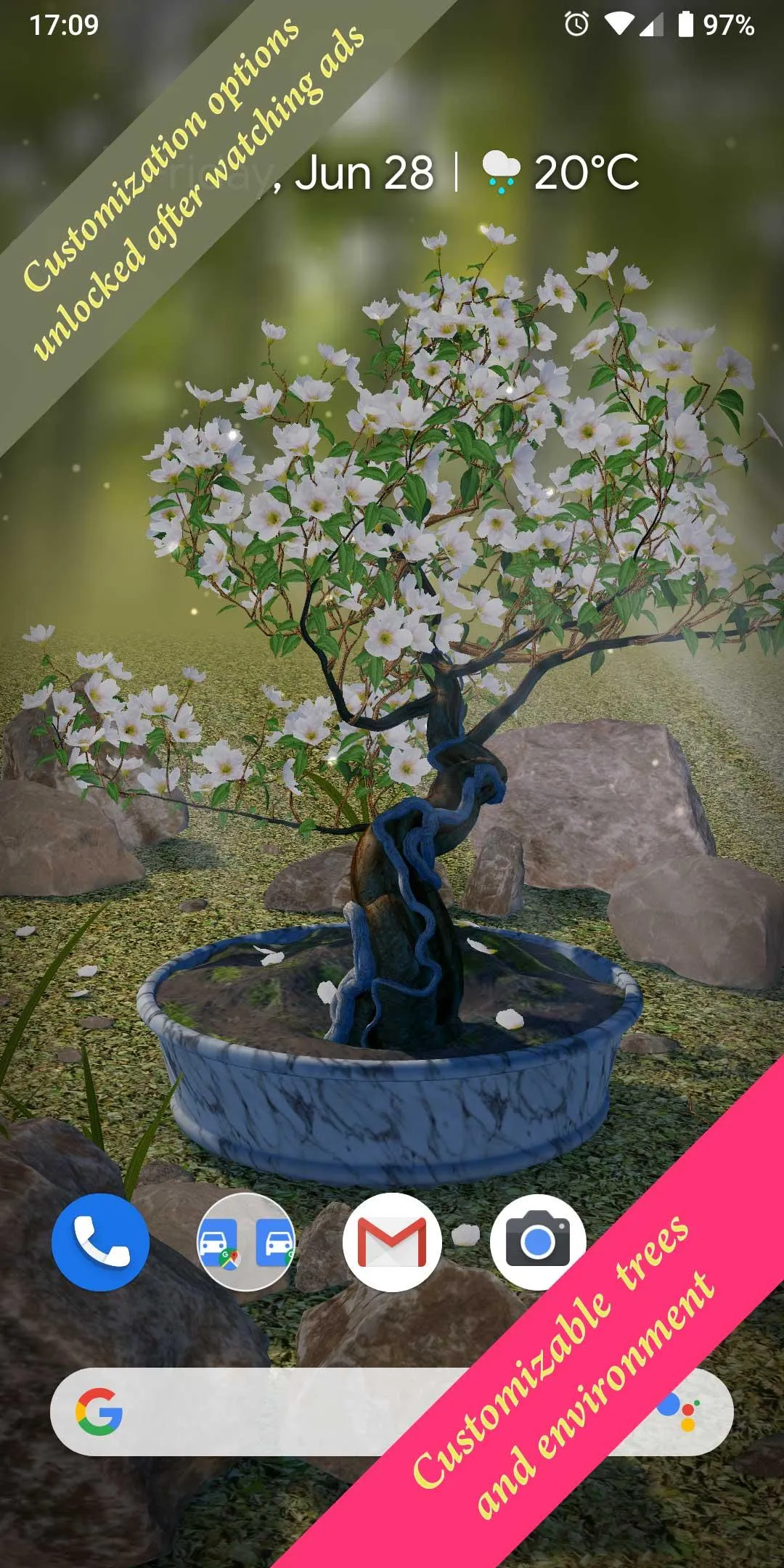 Bonsai 3D Live Wallpaper | Indus Appstore | Screenshot